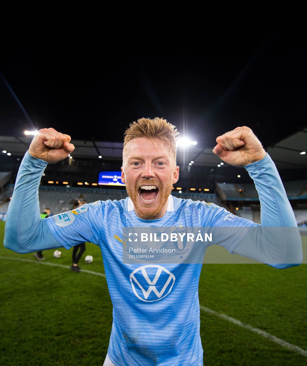 Malmö FFs Anders Christiansen jublar över SM-guldet