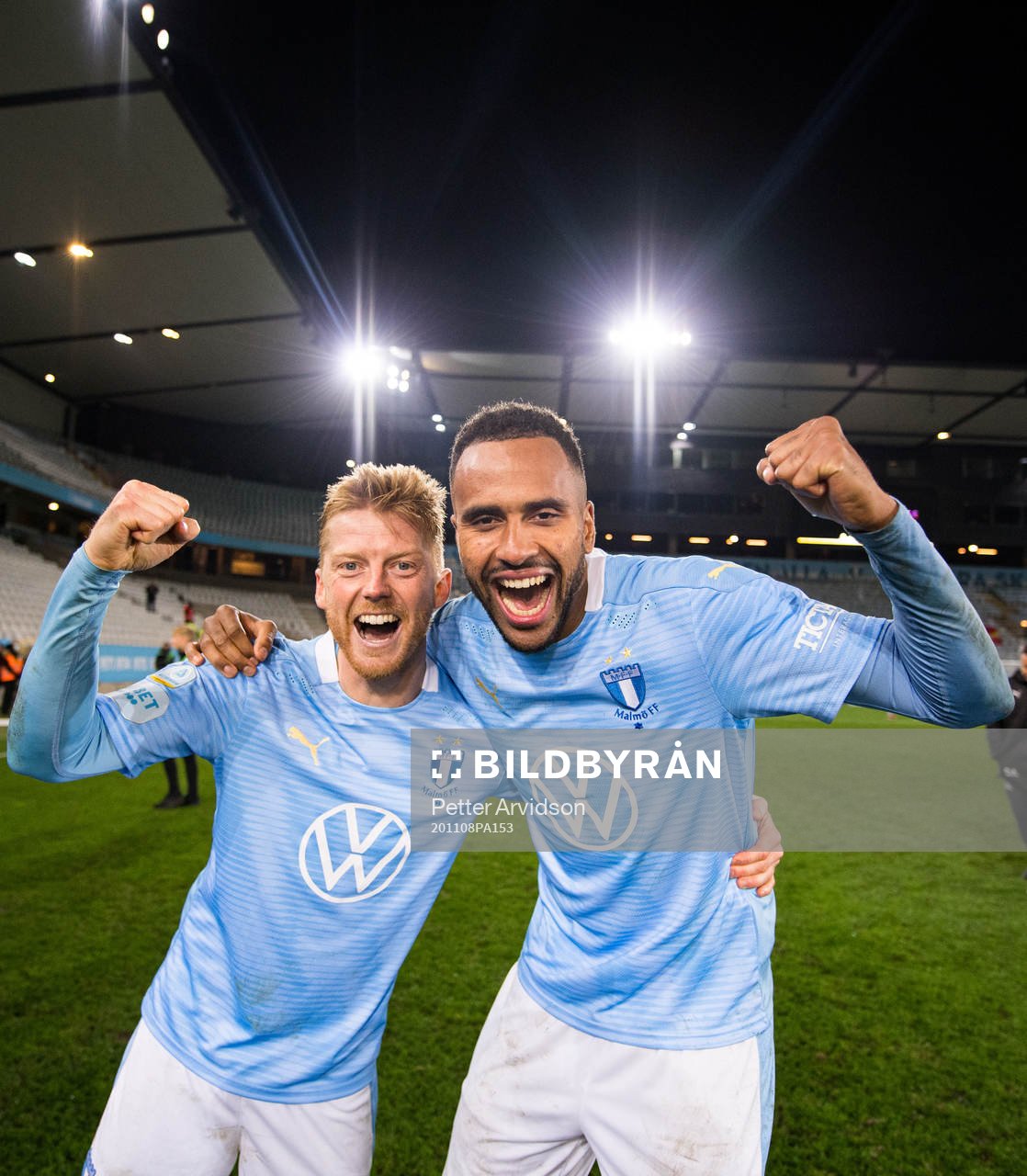 Malmö FFs Anders Christiansen och Isaac Kiese Thelin