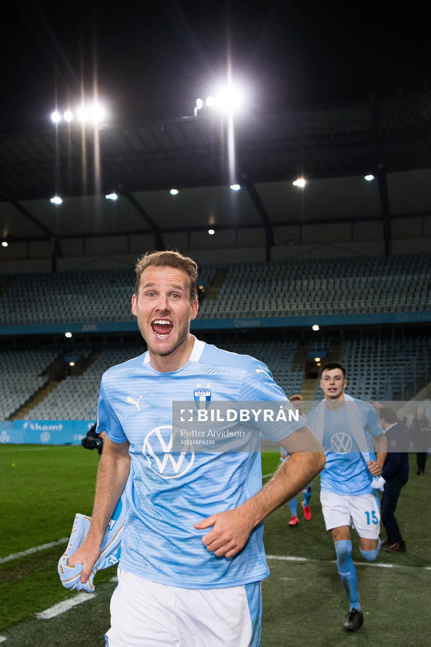 Malmö FFs Ola Toivonen jublar över SM-guldet