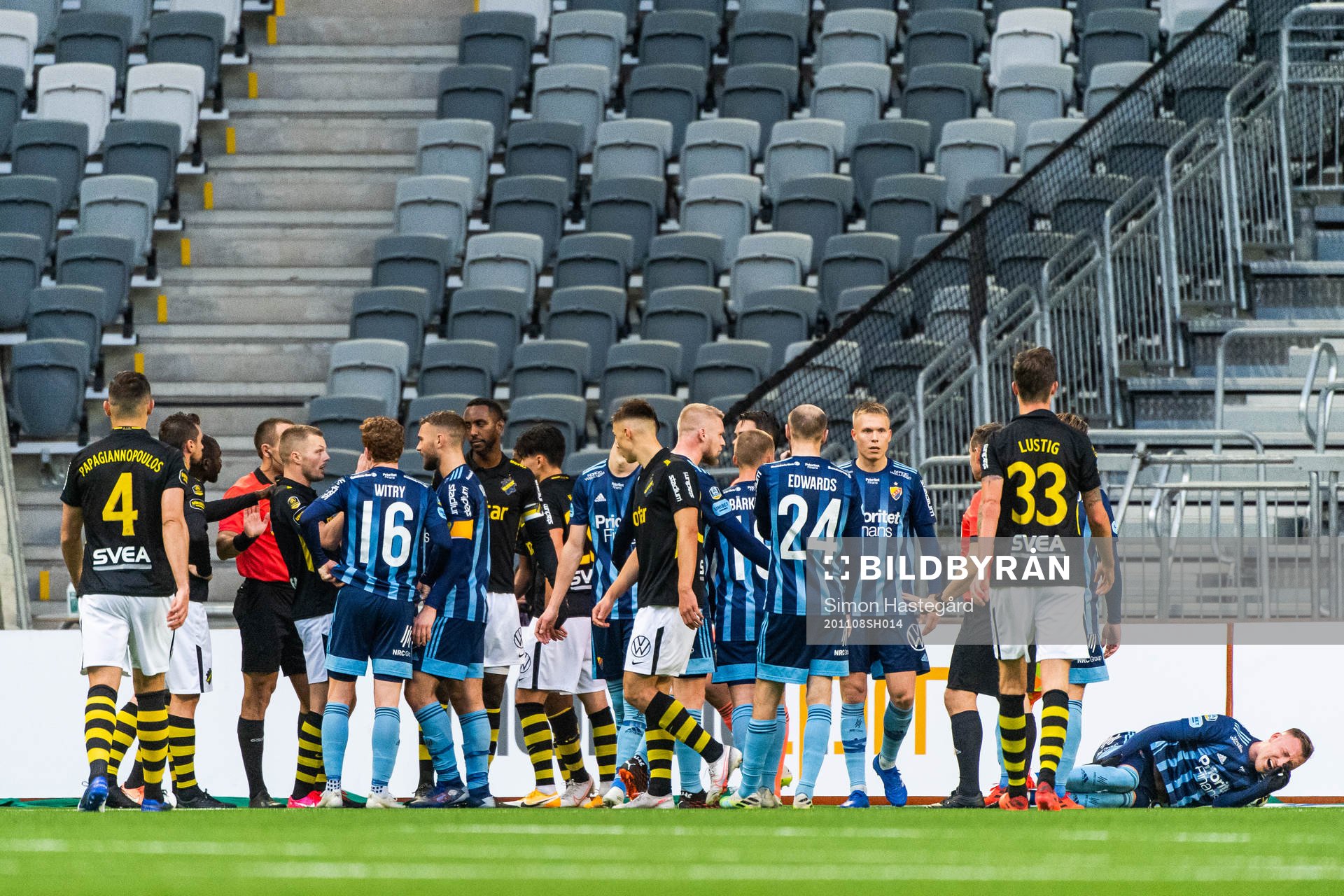 s och Djurgårdens spelare