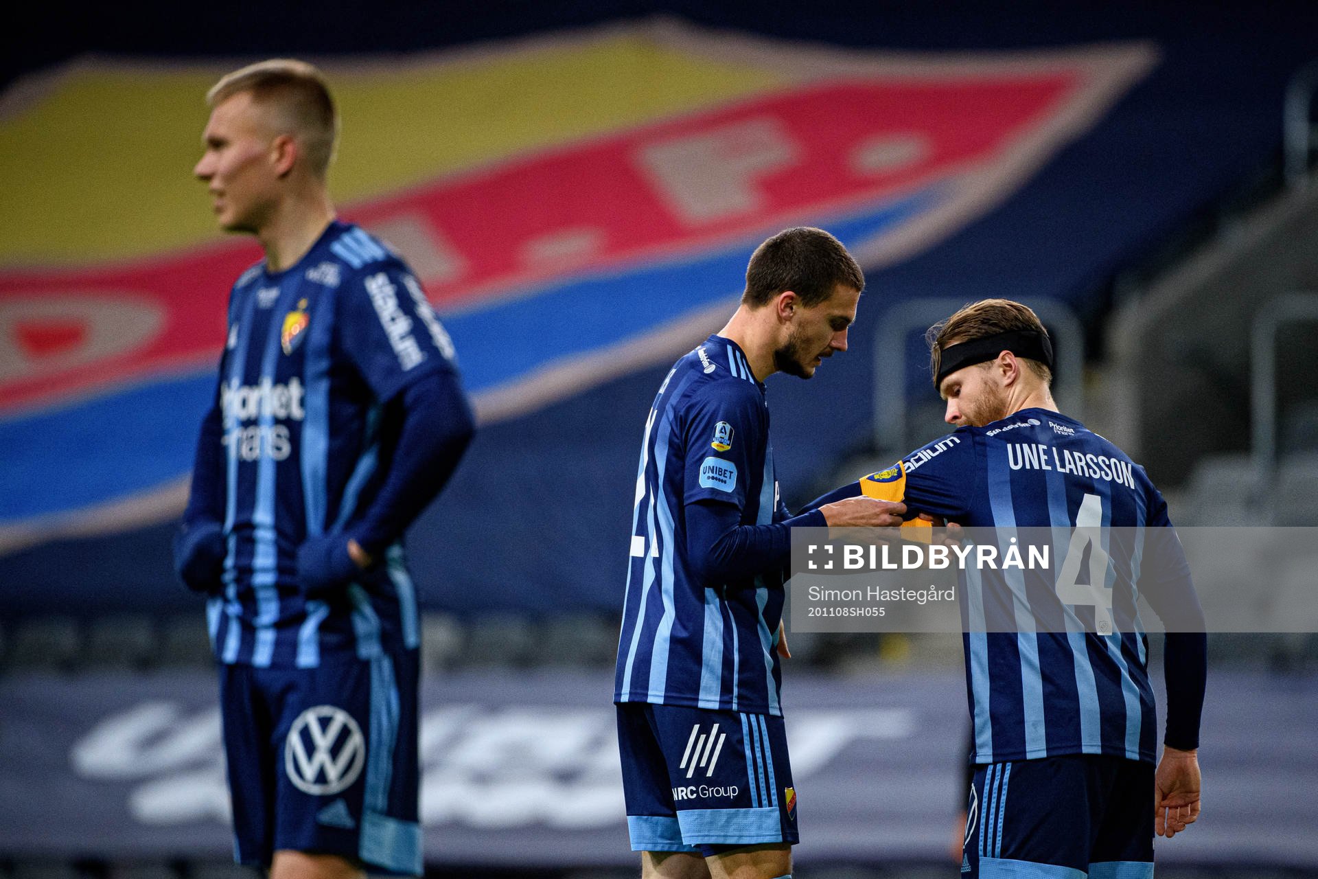 Djurgårdens Jonathan Augustinsson , Erik Berg och Jacob