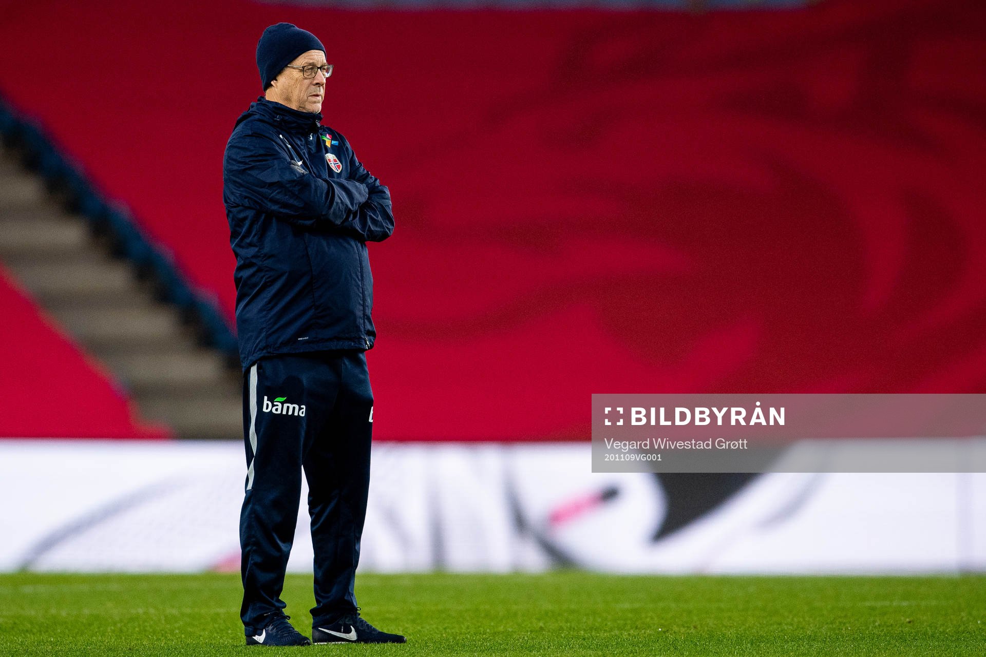 Lars Lagerbäck, head coach of the Norwegian national