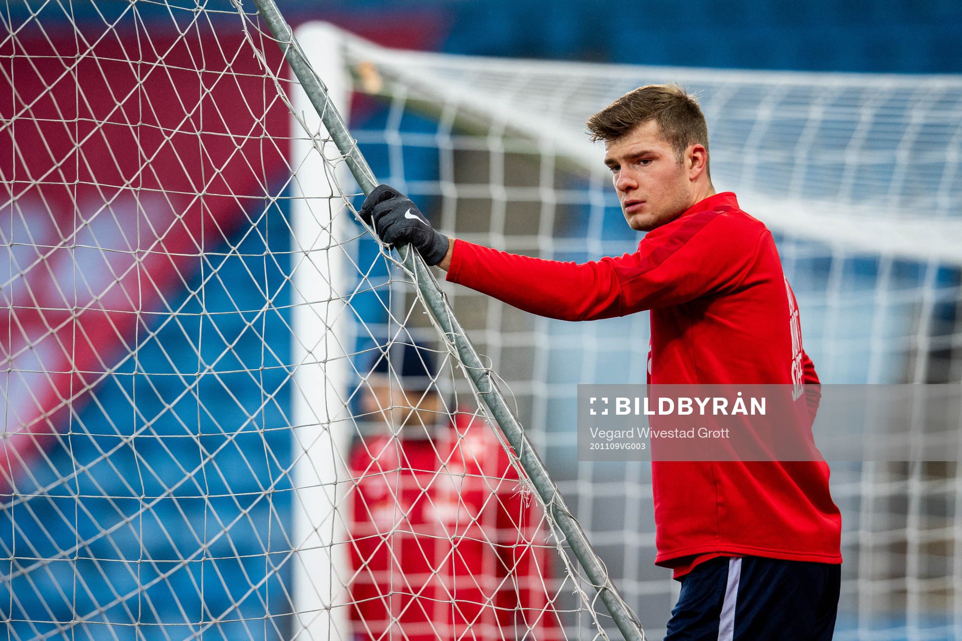 Alexander Sørloth of the Norwegian national football team