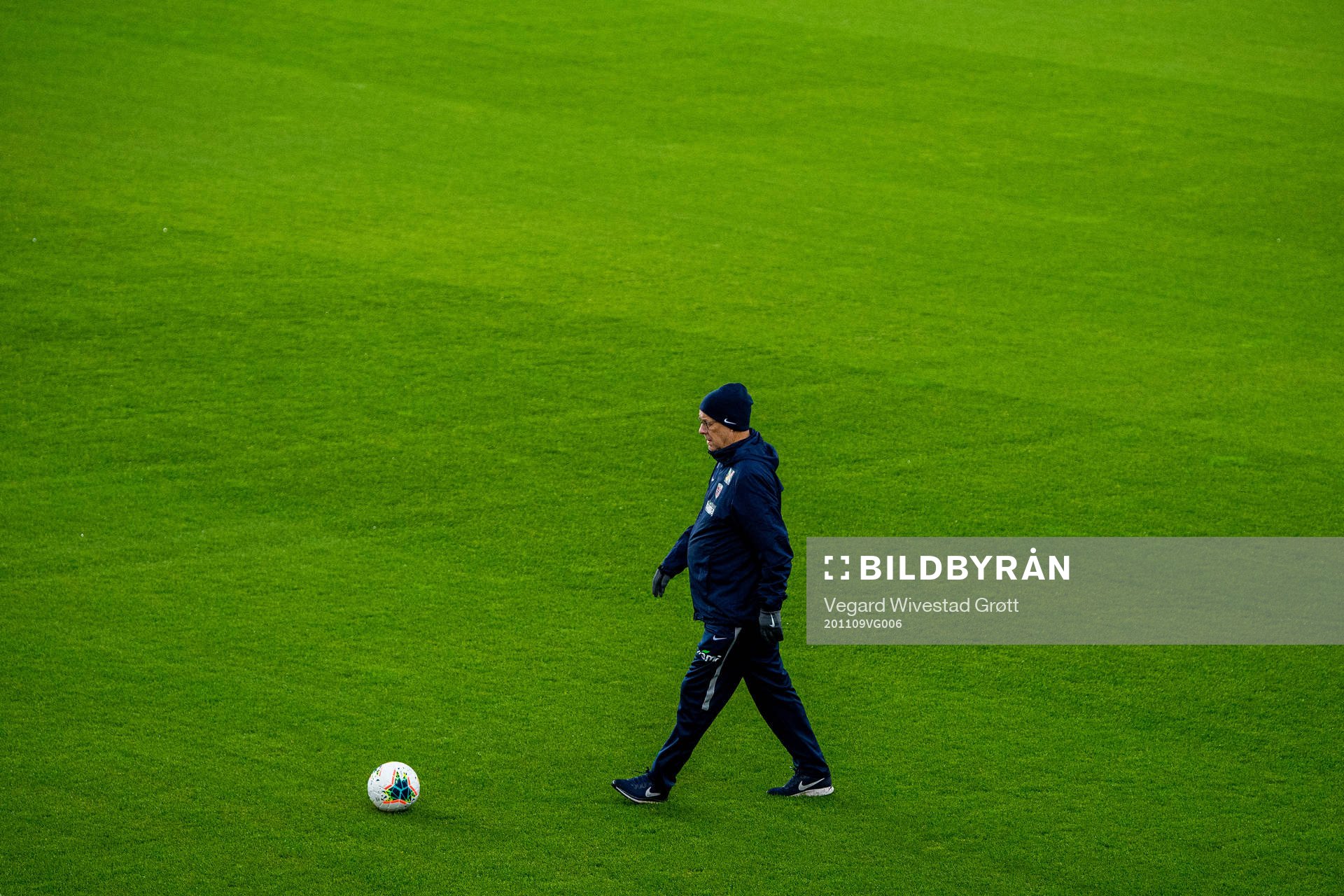 Lars Lagerbäck, head coach of the Norwegian national