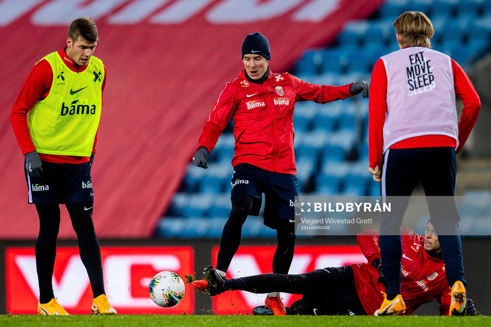Alexander Sørloth, Stefan Johansen and goalkeeper Rune