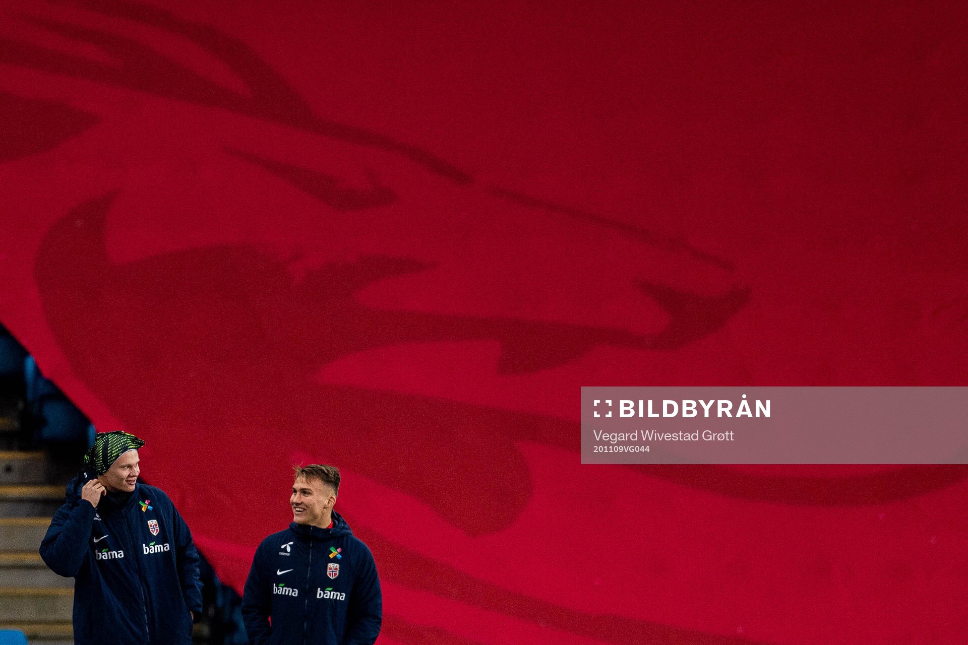 Erling Braut Haaland and Leo Skiri Østigård of the