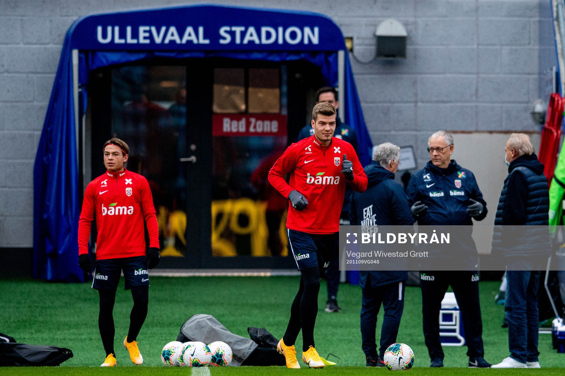 Alexander Sørloth of the Norwegian national football team