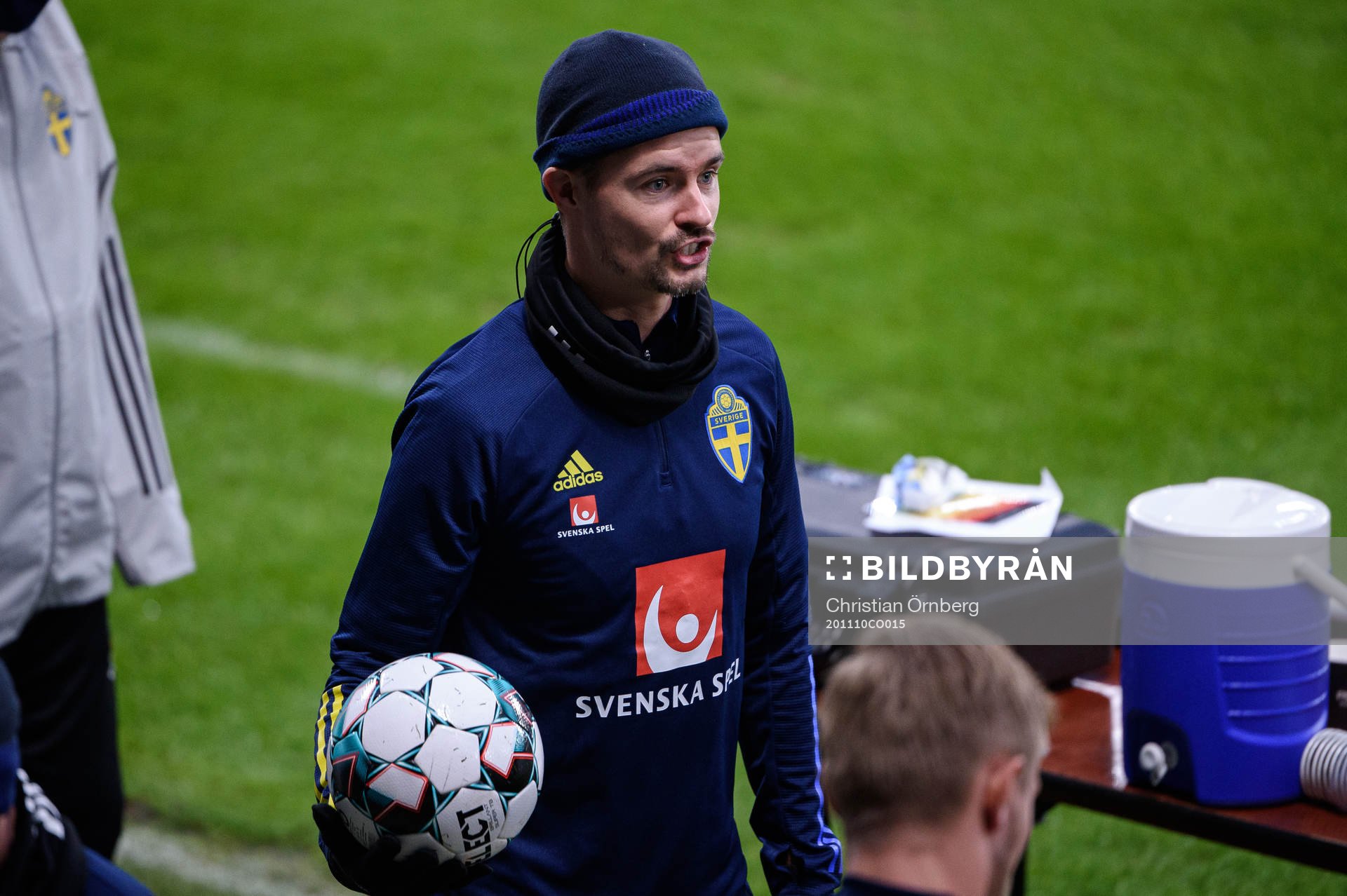 Mikael Lustig of the Swedish national football team