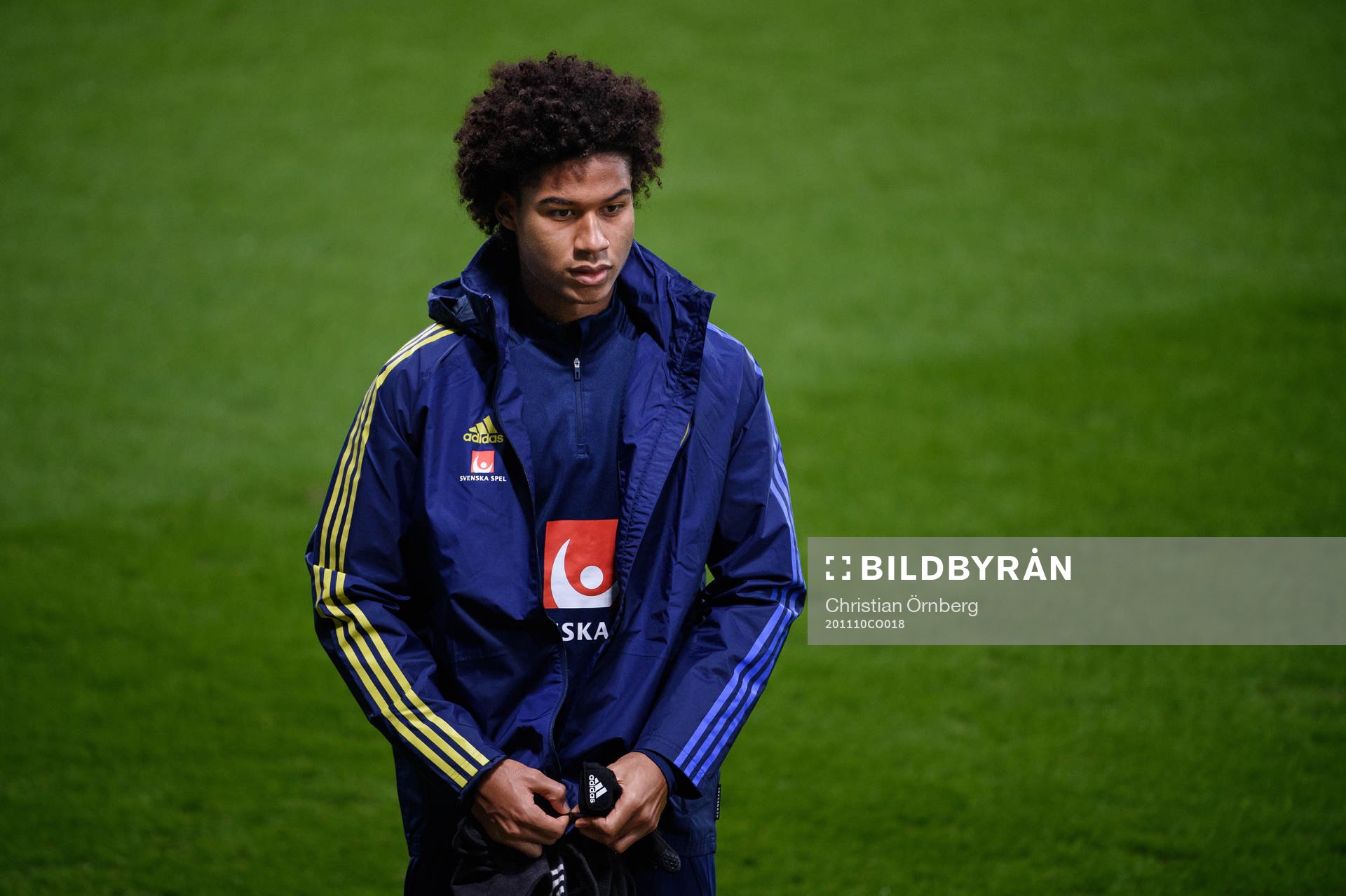 Jens-Lys Cajuste of the Swedish national football team