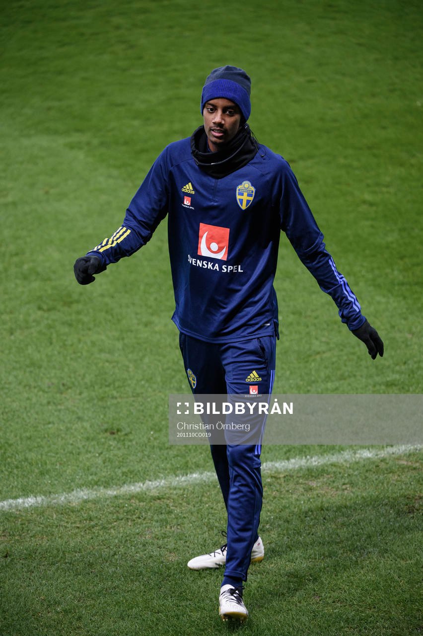 Alexander Isak of the Swedish national football team