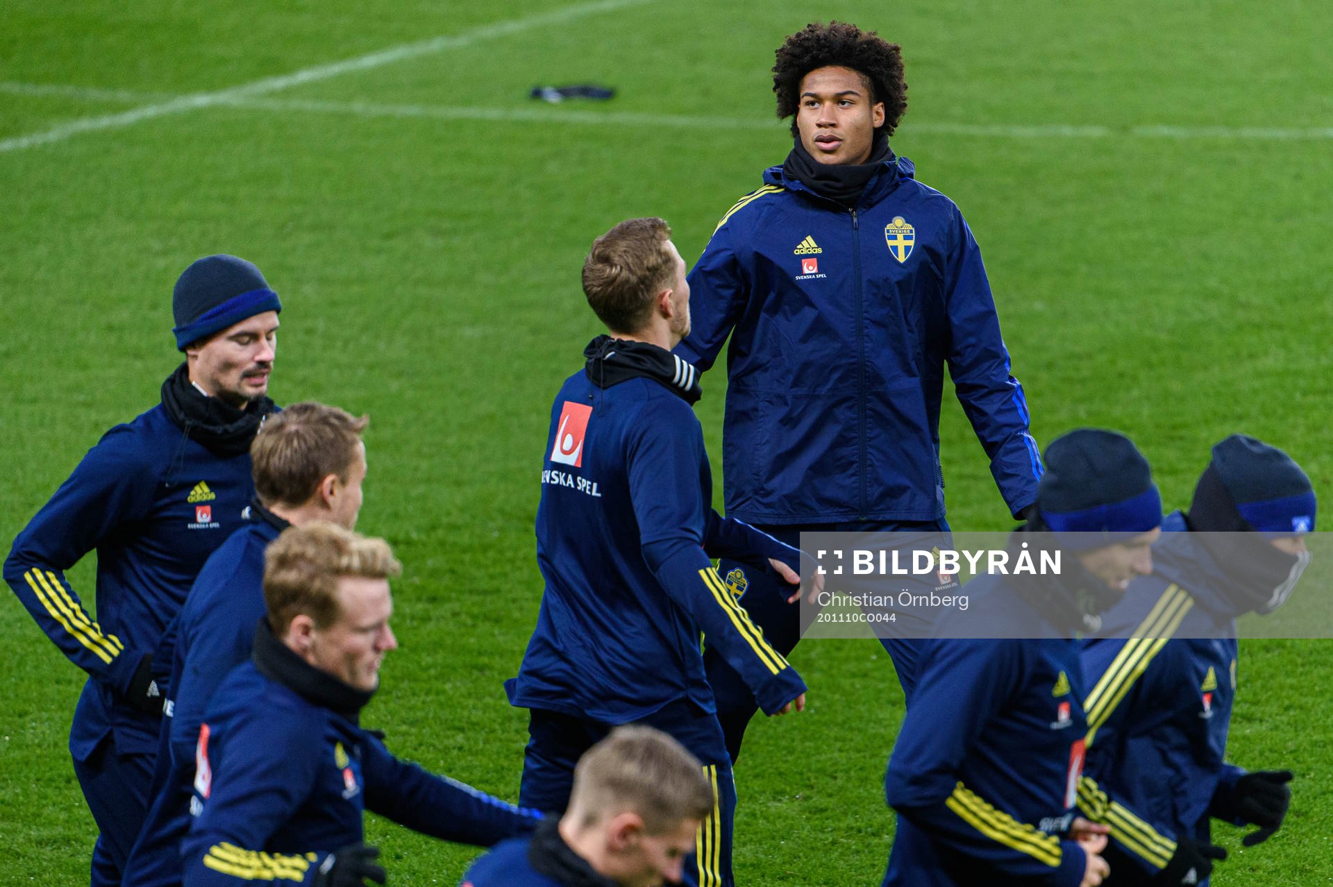 Jens-Lys Cajuste of the Swedish national football team