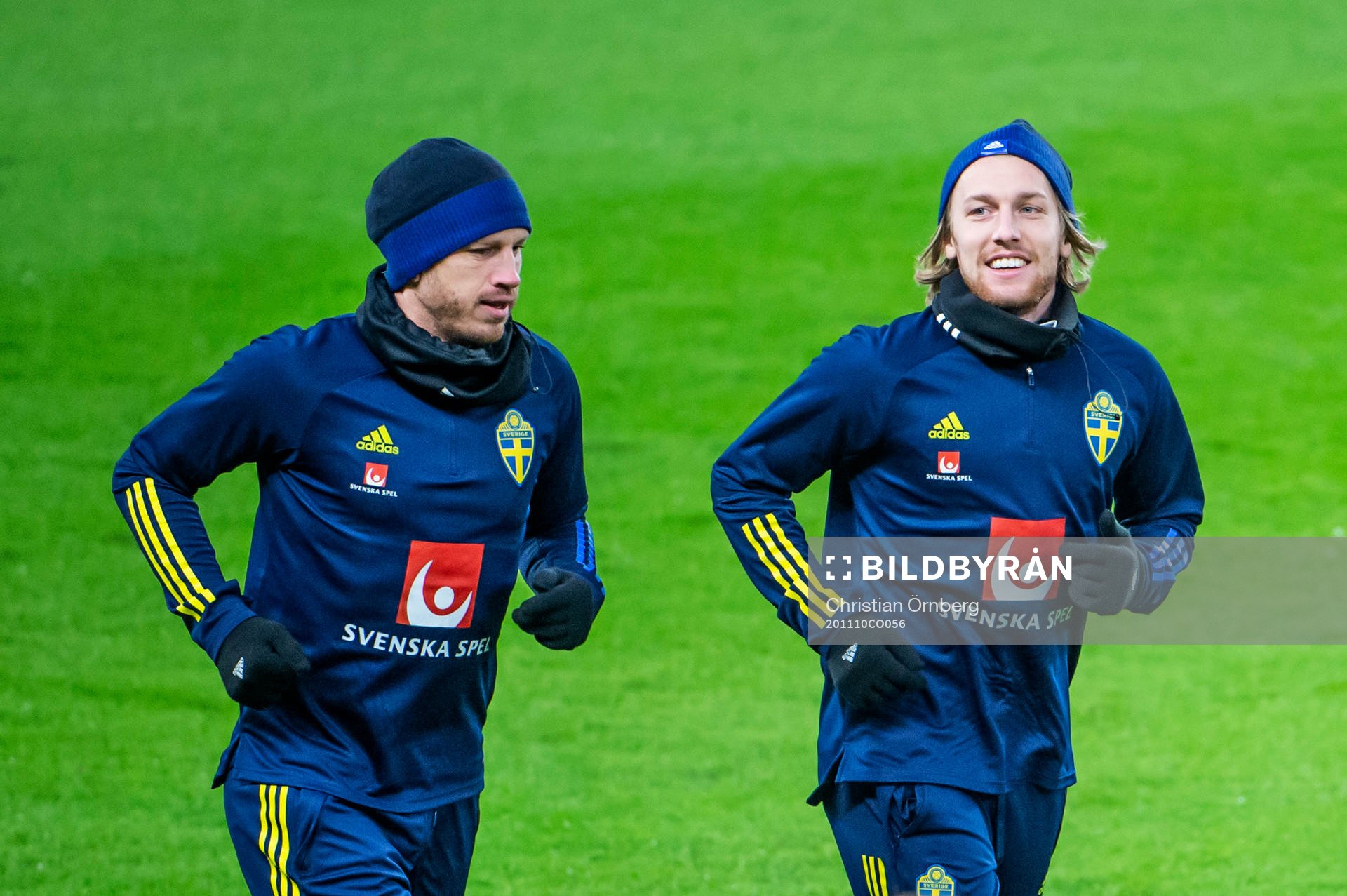 Gustav Svensson and Emil Forsberg of the Swedish national