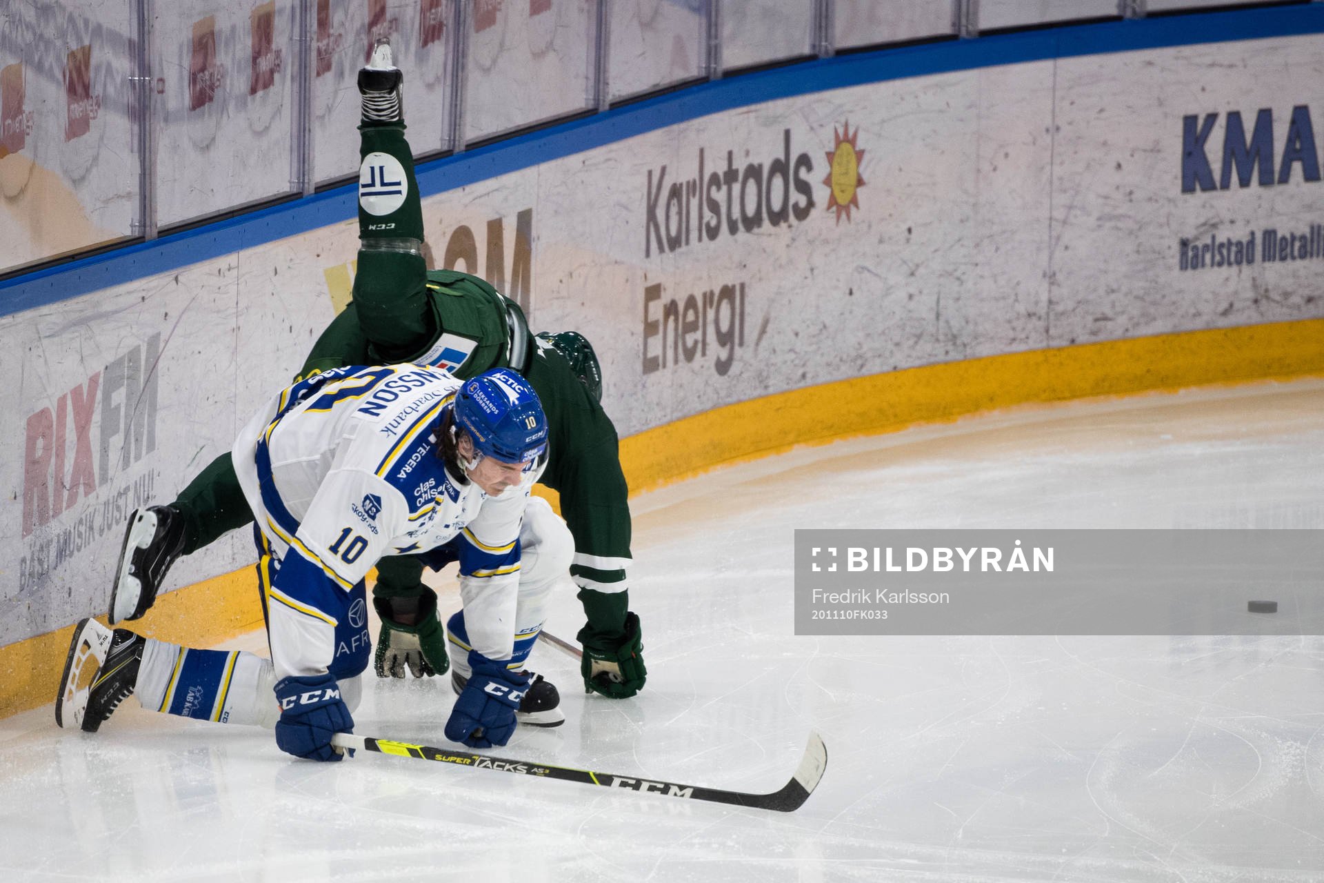Leksands Johan Fransson och Färjestads Carl Jakobsson