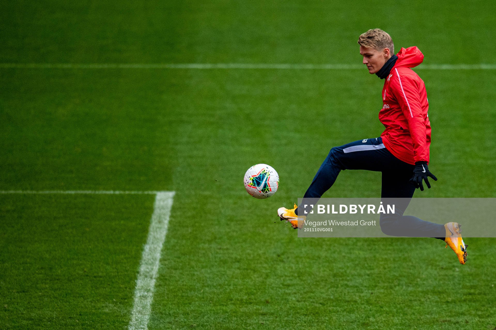 Martin Ødegaard of the Norwegian national football team