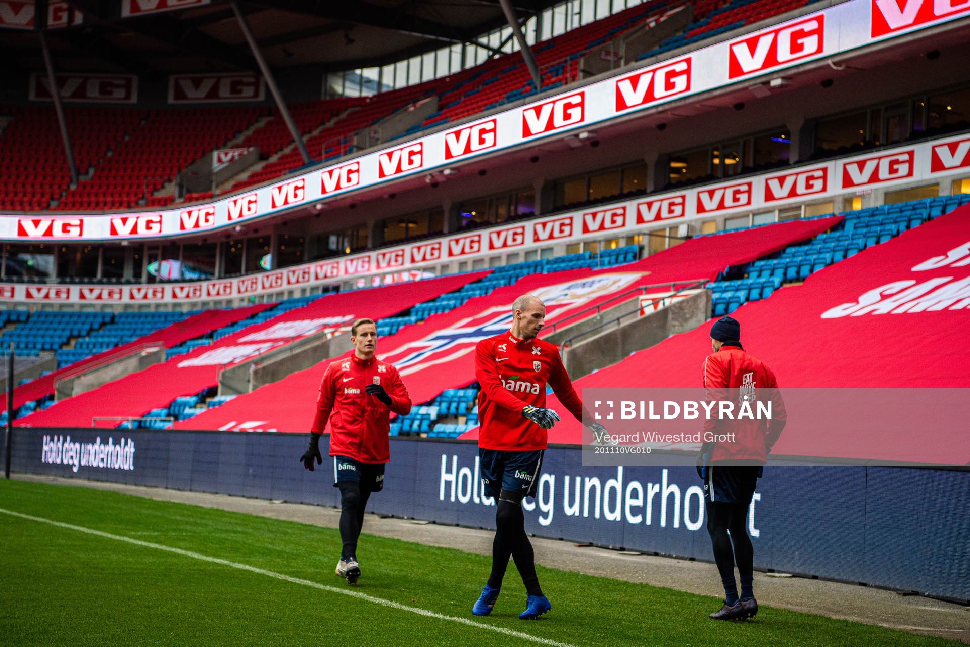Goalkeepers Sondre Rossbach, André Hansen and Rune