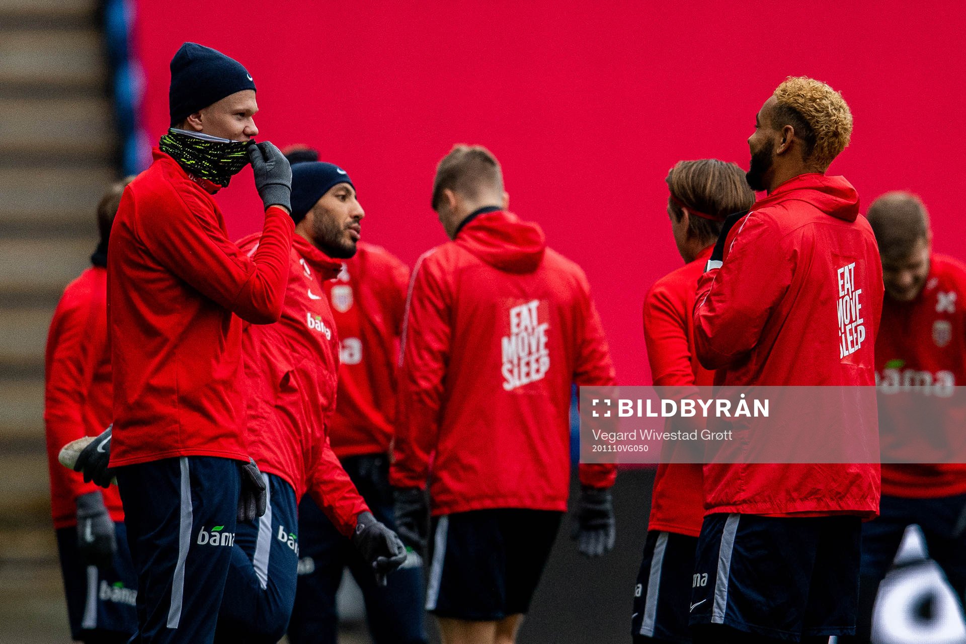 Erling Braut Haaland and Joshua King of the Norwegian