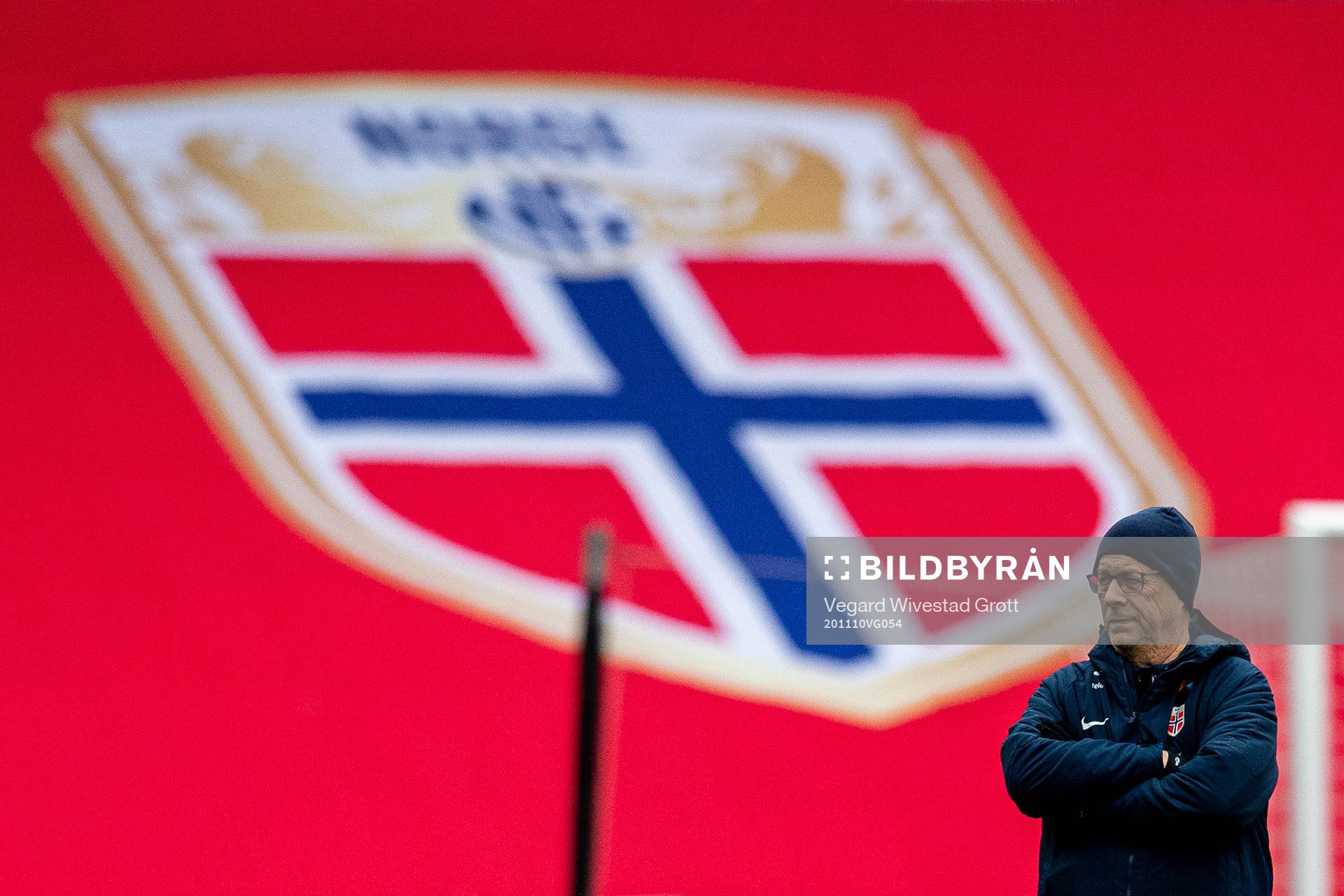 Lars Lagerbäck, head coach of the Norwegian national