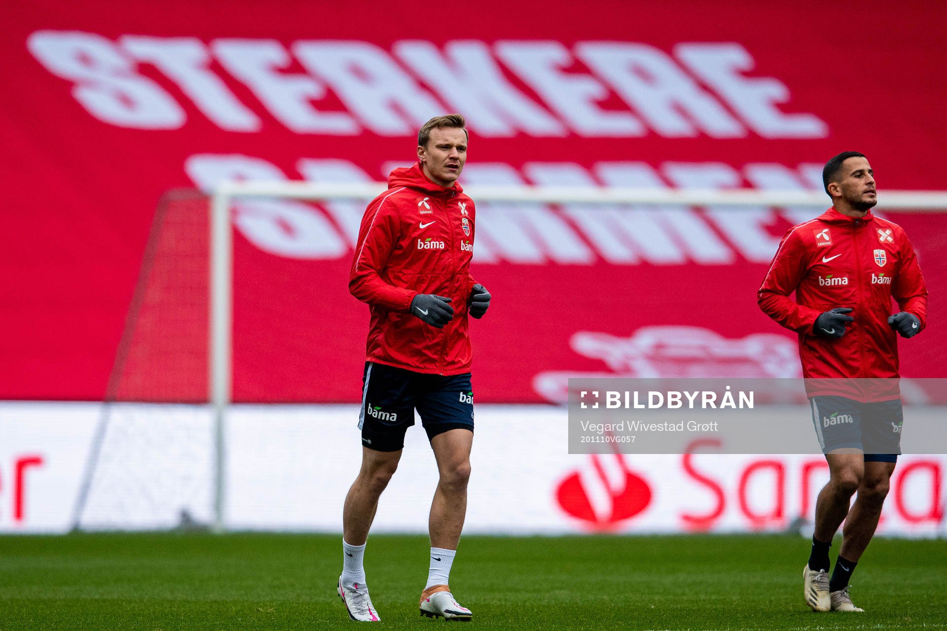 Marius Lode of the Norwegian national football team