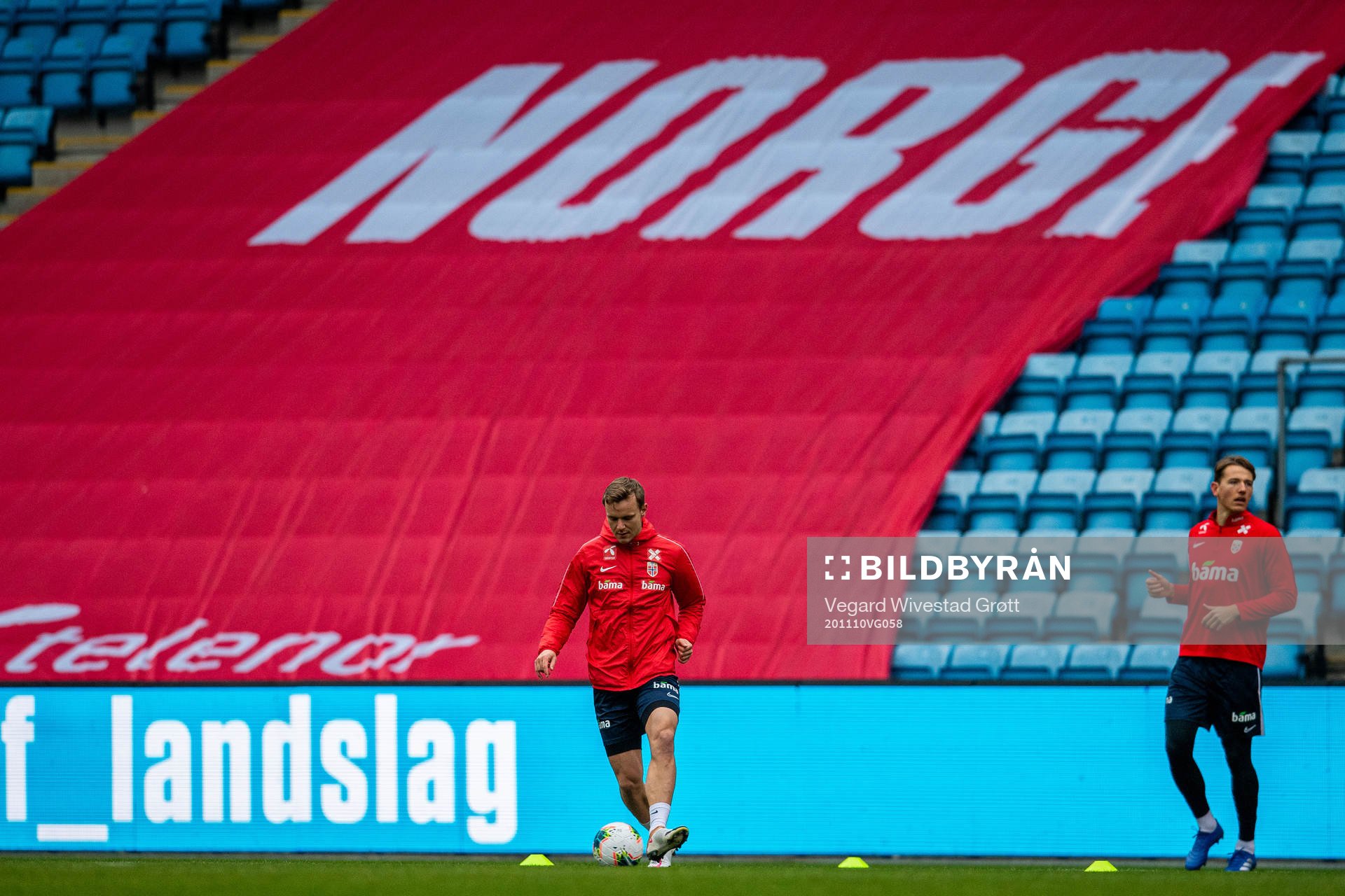 Marius Lode of the Norwegian national football team