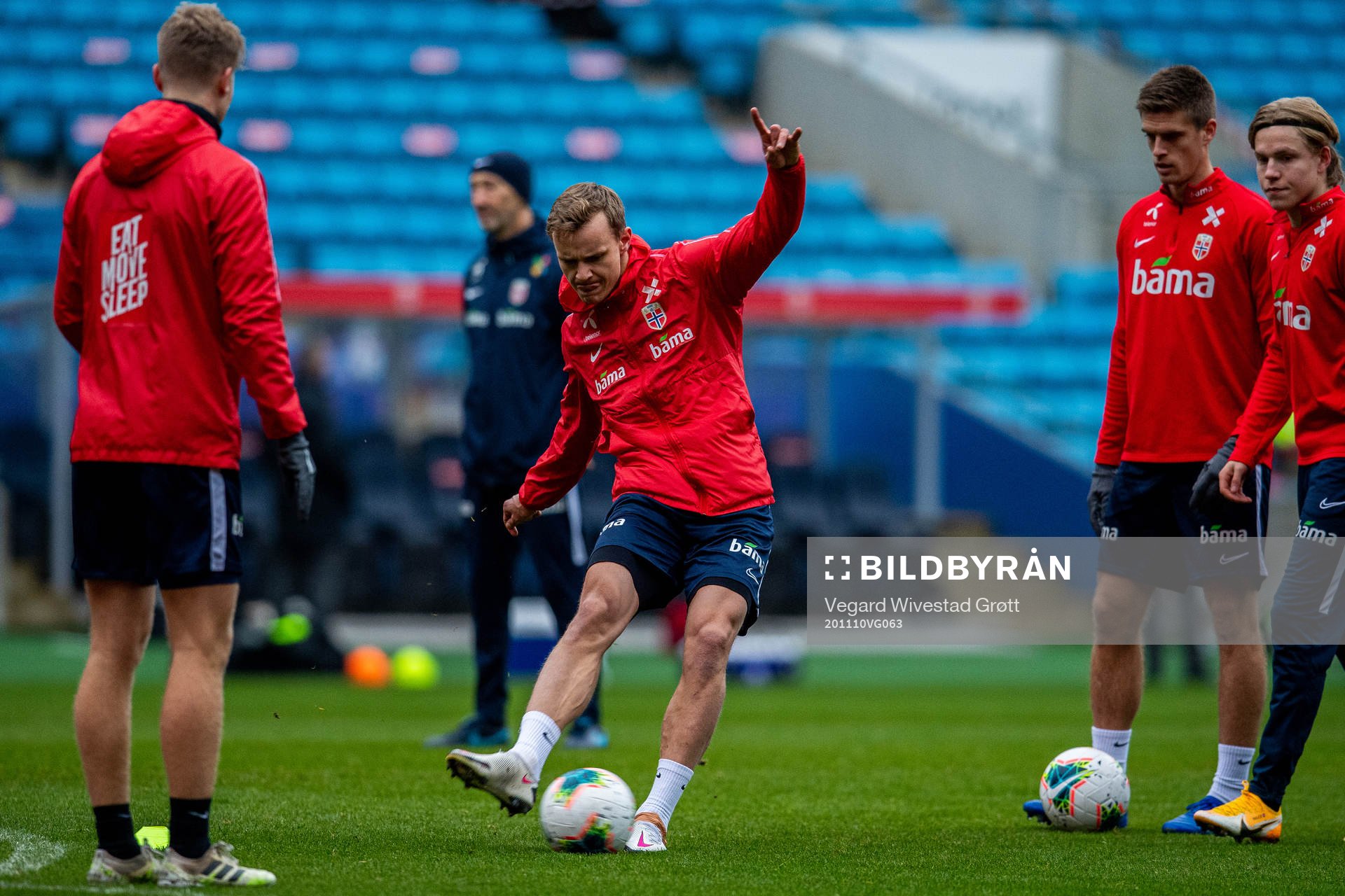 Marius Lode of the Norwegian national football team