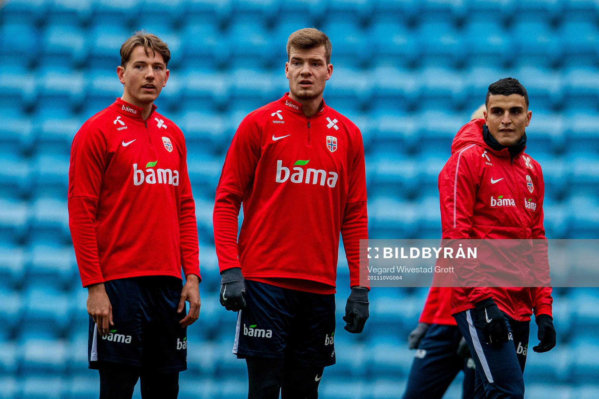 Sander Berge, Alexander Sørloth and Mohamed «Moi»