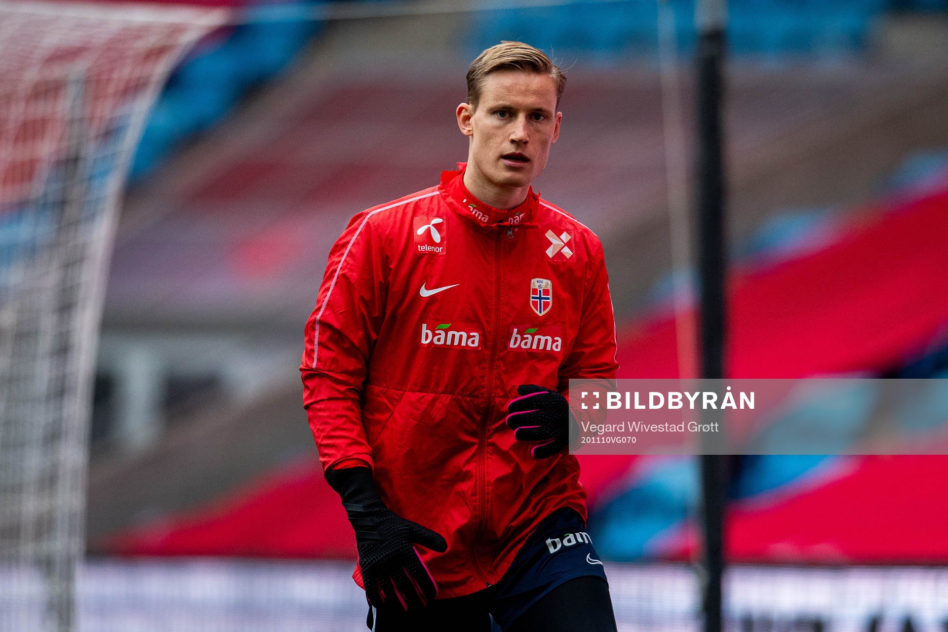 Goalkeeper Sondre Rossbach of the Norwegian national