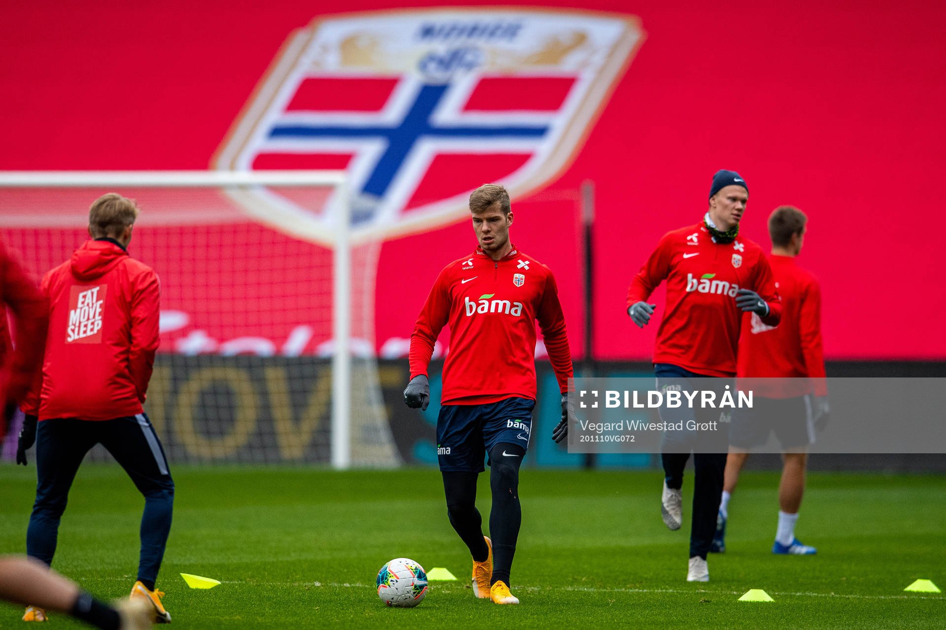 Alexander Sørloth of the Norwegian national football team