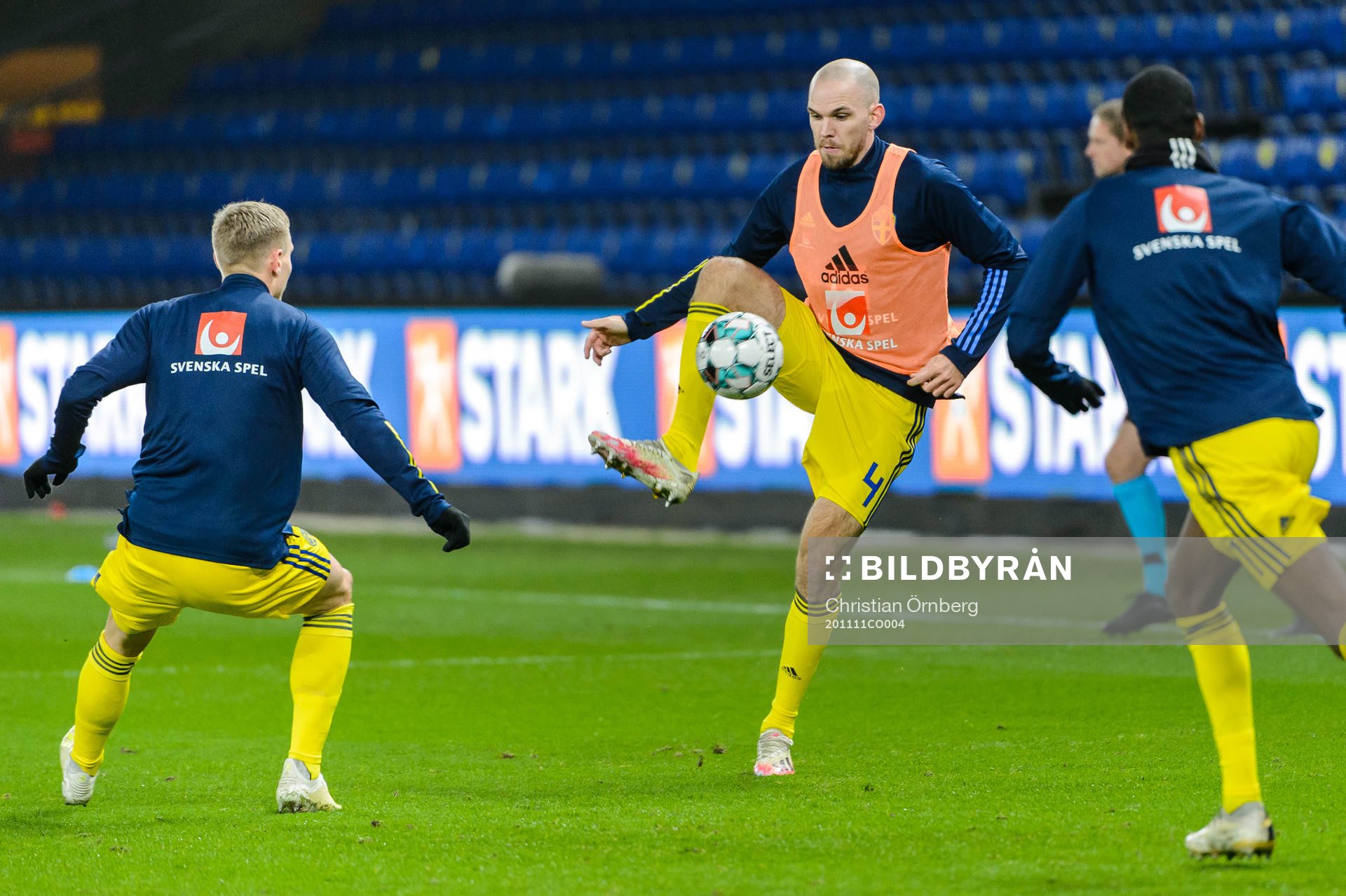 Marcus Danielson of Sweden ahead the international friendly
