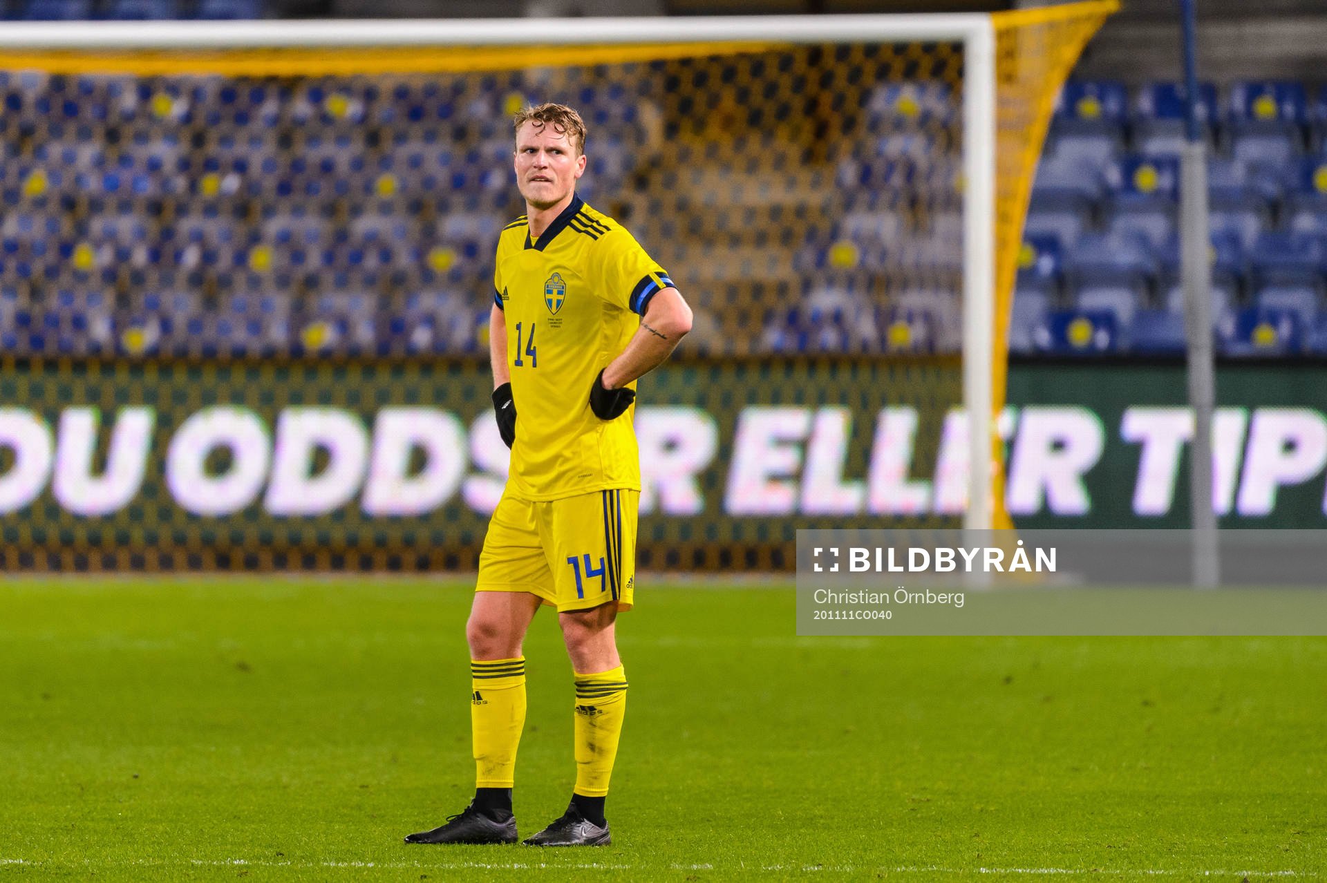 Oscar Hiljemark of Sweden looks dejected