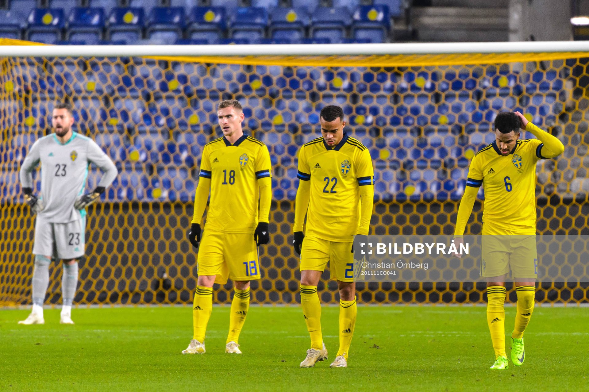 Goalkeeper Kristoffer Nordfeldt, Carl Starfelt, Robin