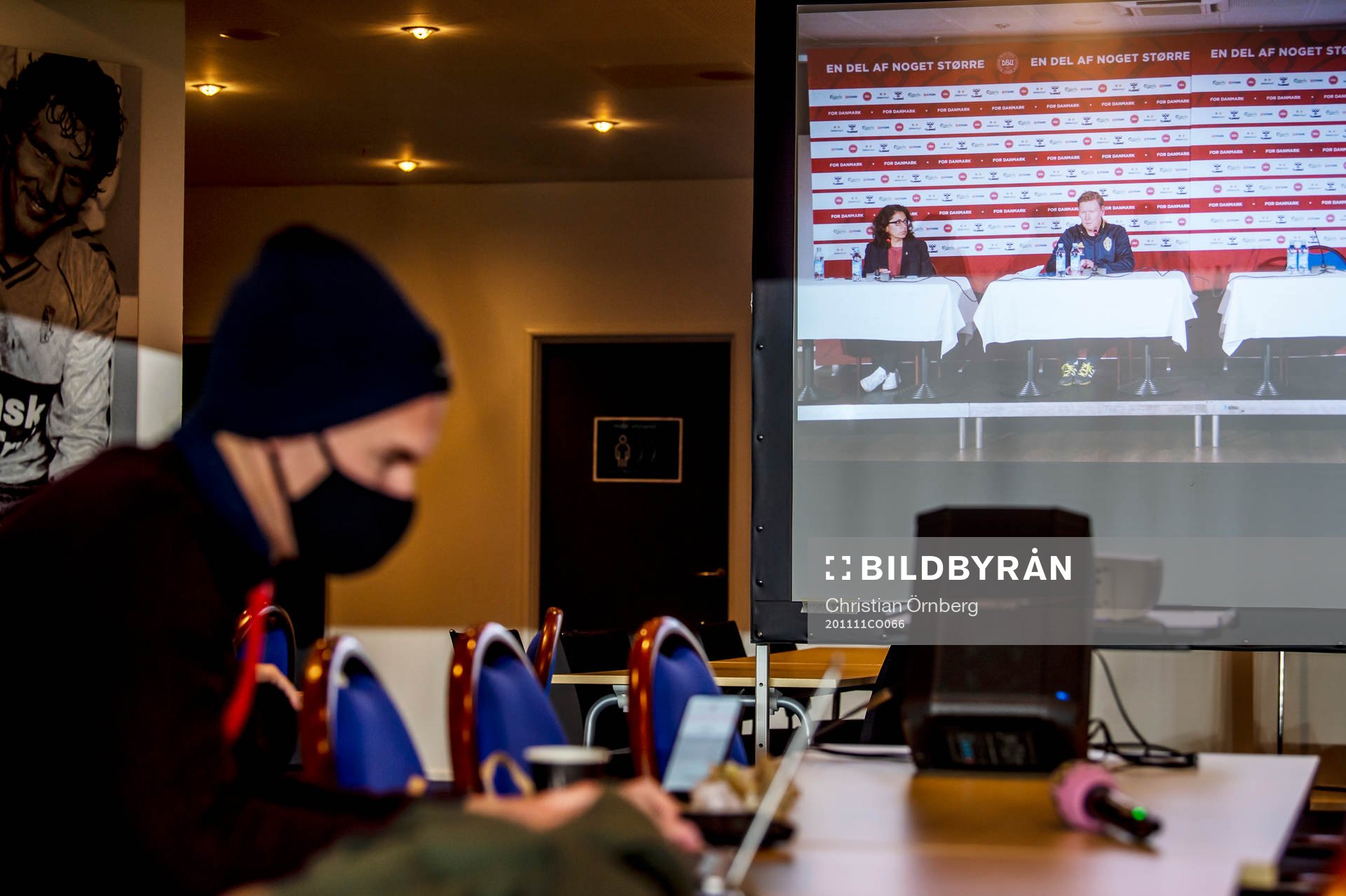 Digital press conference after the international friendly football match between Denmark and Sweden on November 11, 2020 in Brøndby.