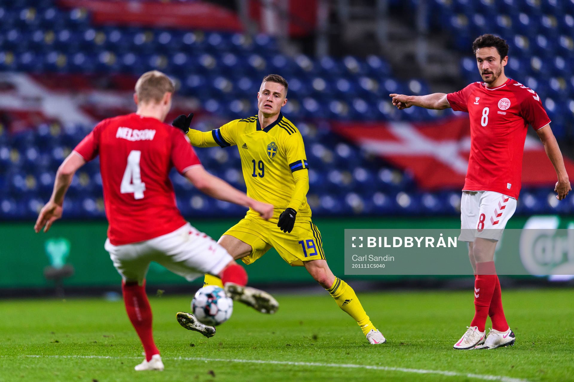 Mattias Svanberg of Sweden and Thomas Delaney of Denmark