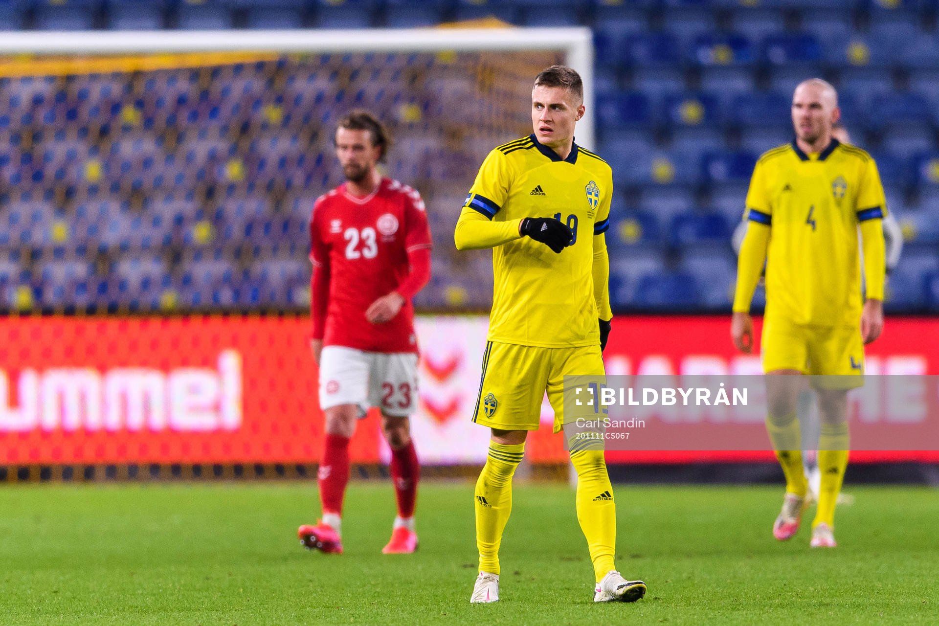Mattias Svanberg of Sweden looks dejected