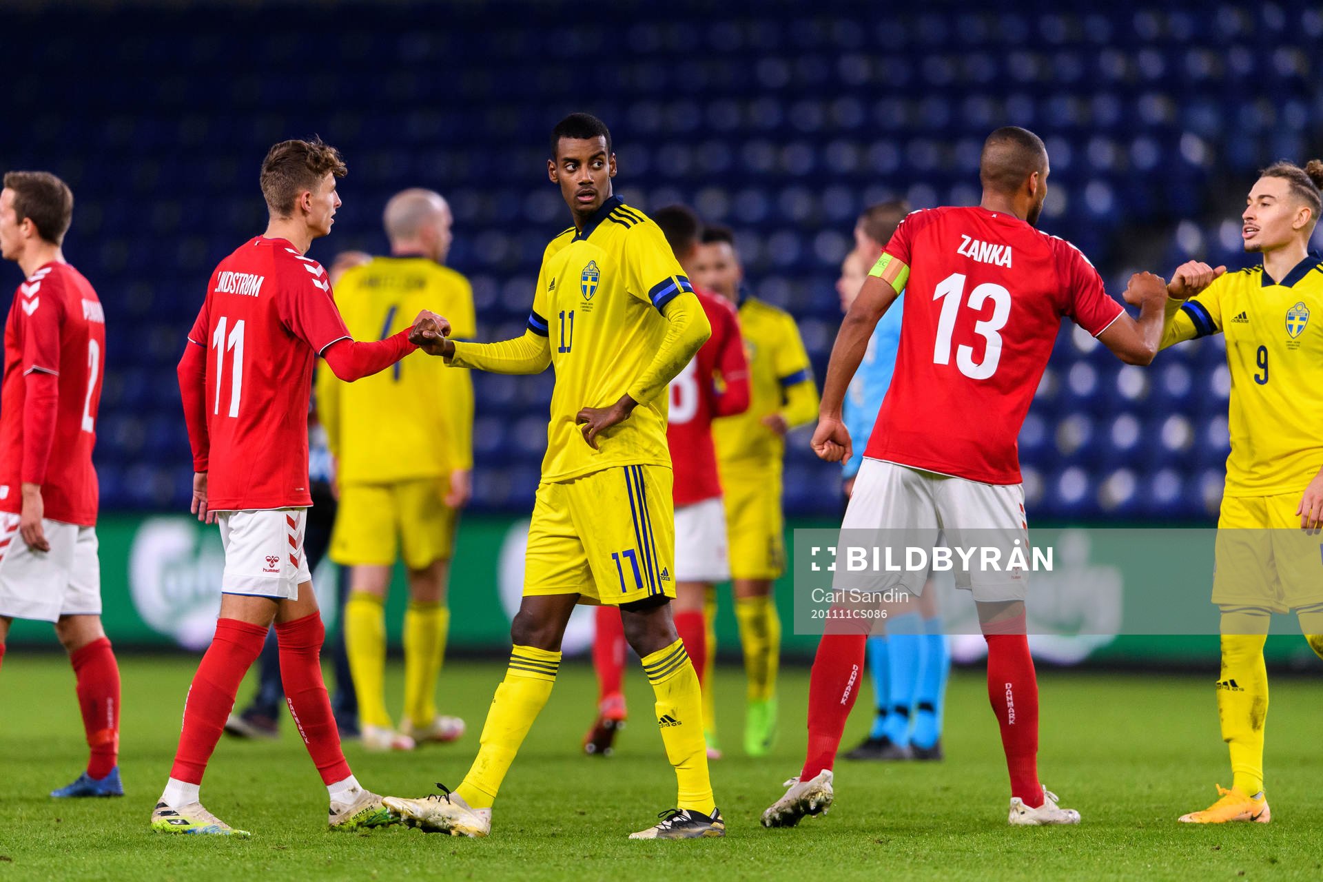 Alexander Isak of Sweden looks dejected