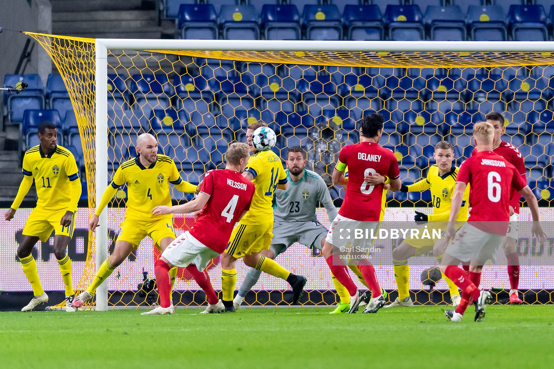 Alexander Isak, Marcus Danielson, goalkeeper Kristoffer