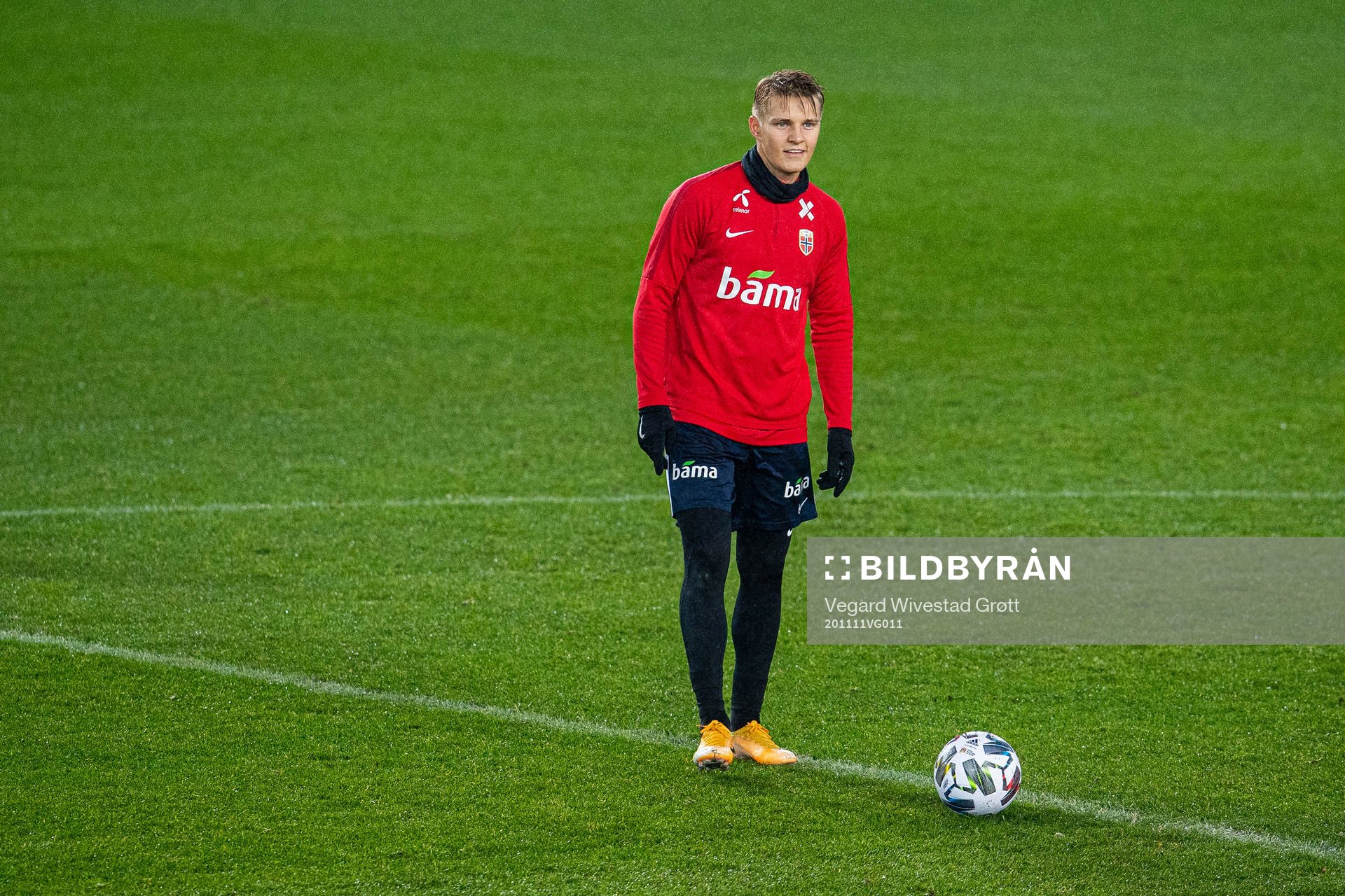 Martin Ødegaard of the Norwegian national football team