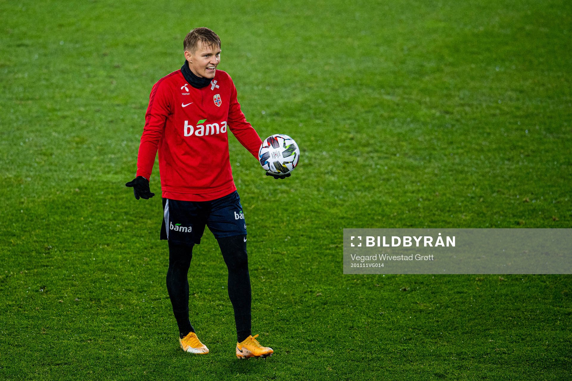 Martin Ødegaard of the Norwegian national football team