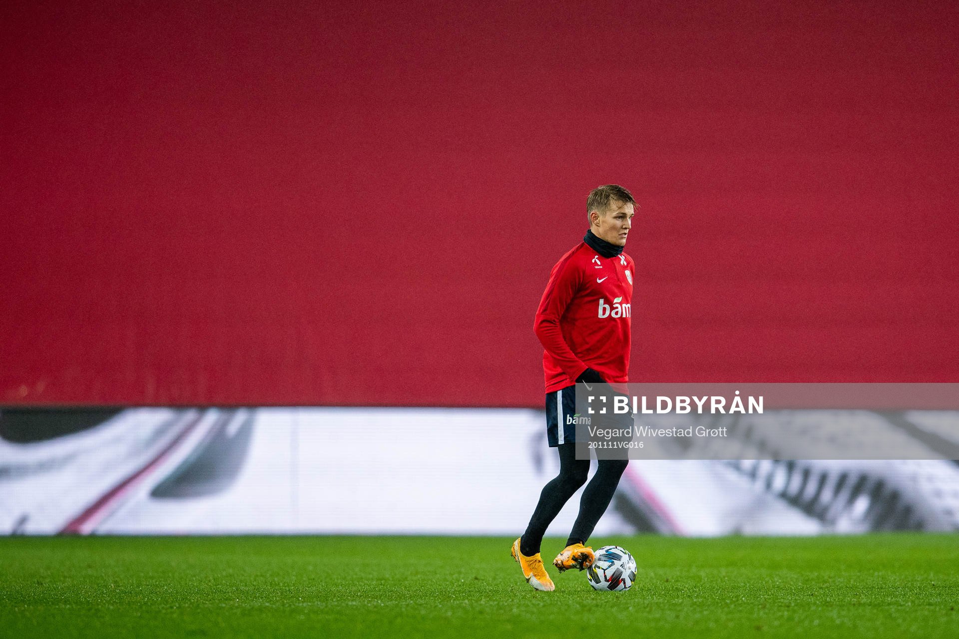 Martin Ødegaard of the Norwegian national football team