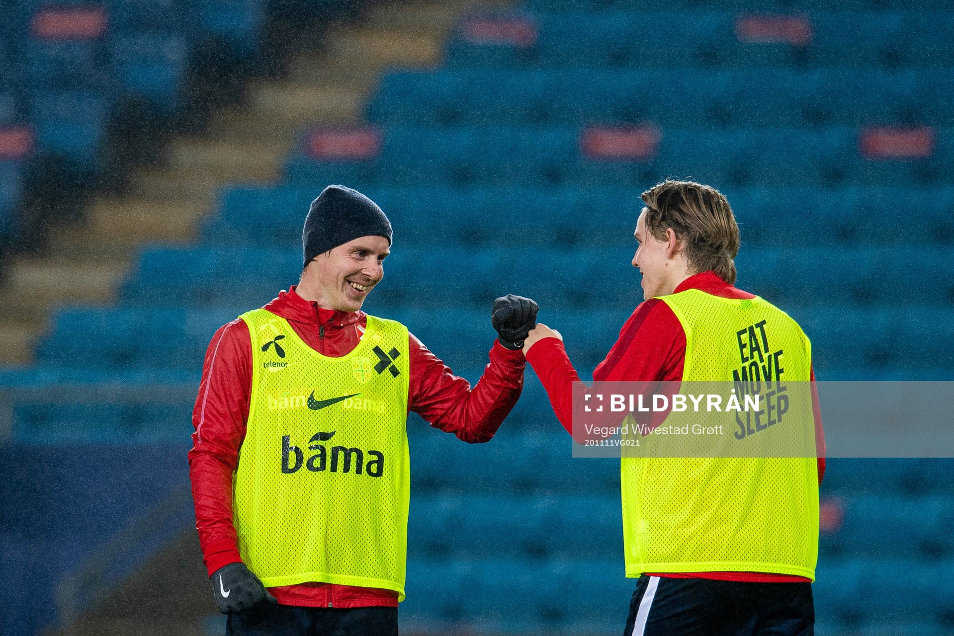 Stefan Johansen and Jens Petter Hauge of the Norwegian