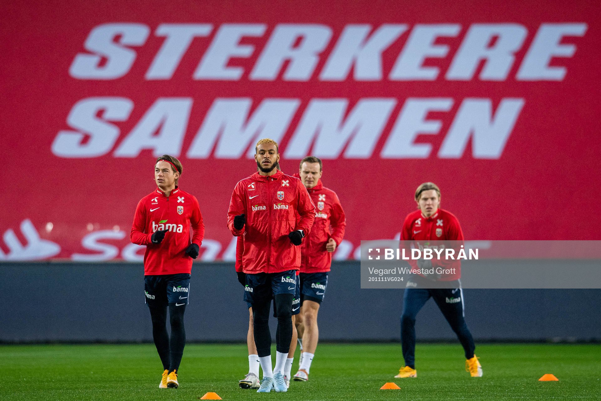Patrick Berg and Joshua King of the Norwegian national