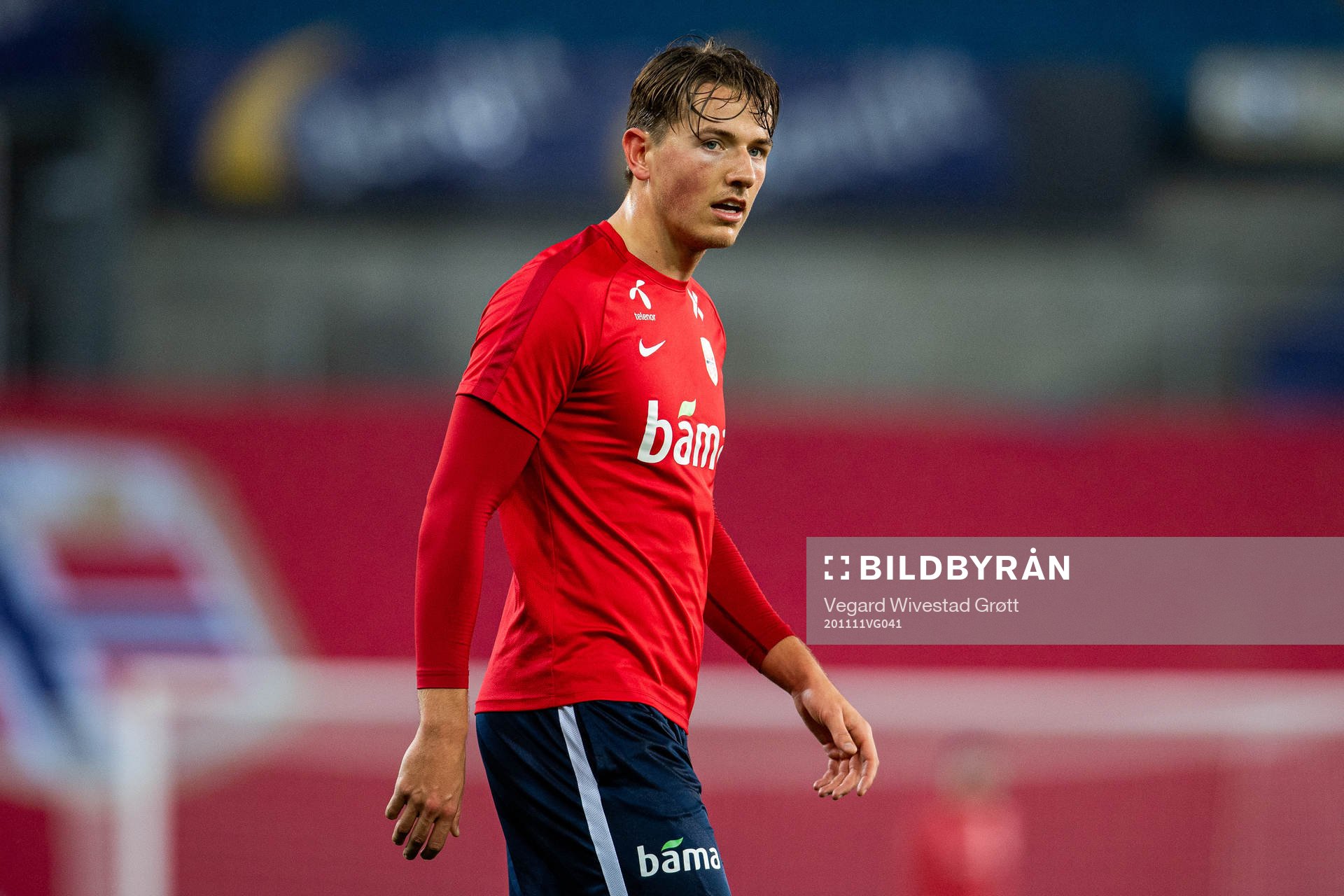 Sander Berge of the Norwegian national football team