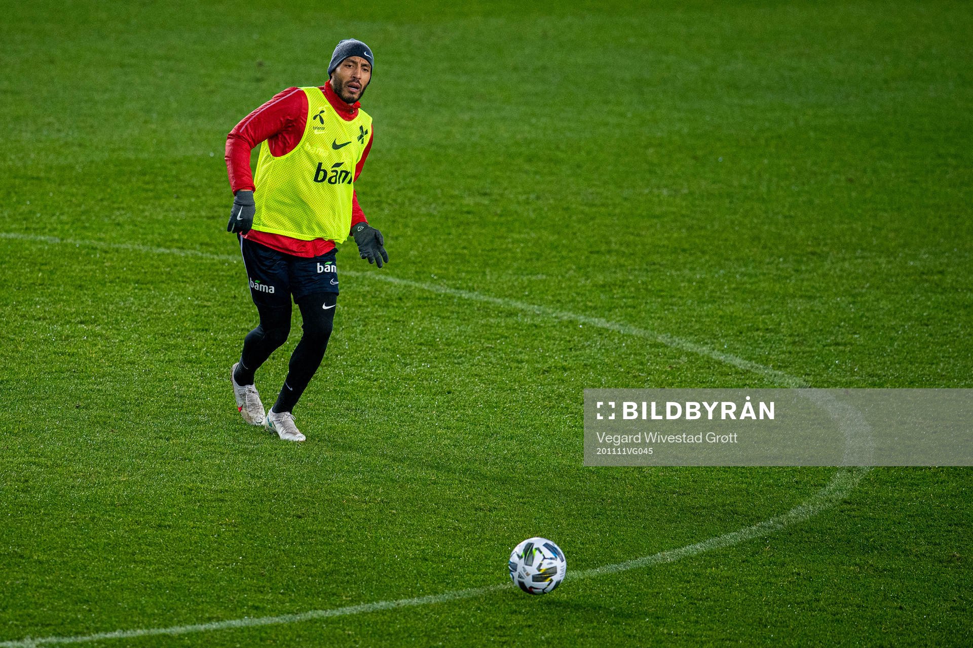 Haitam Aleesami of the Norwegian national football team