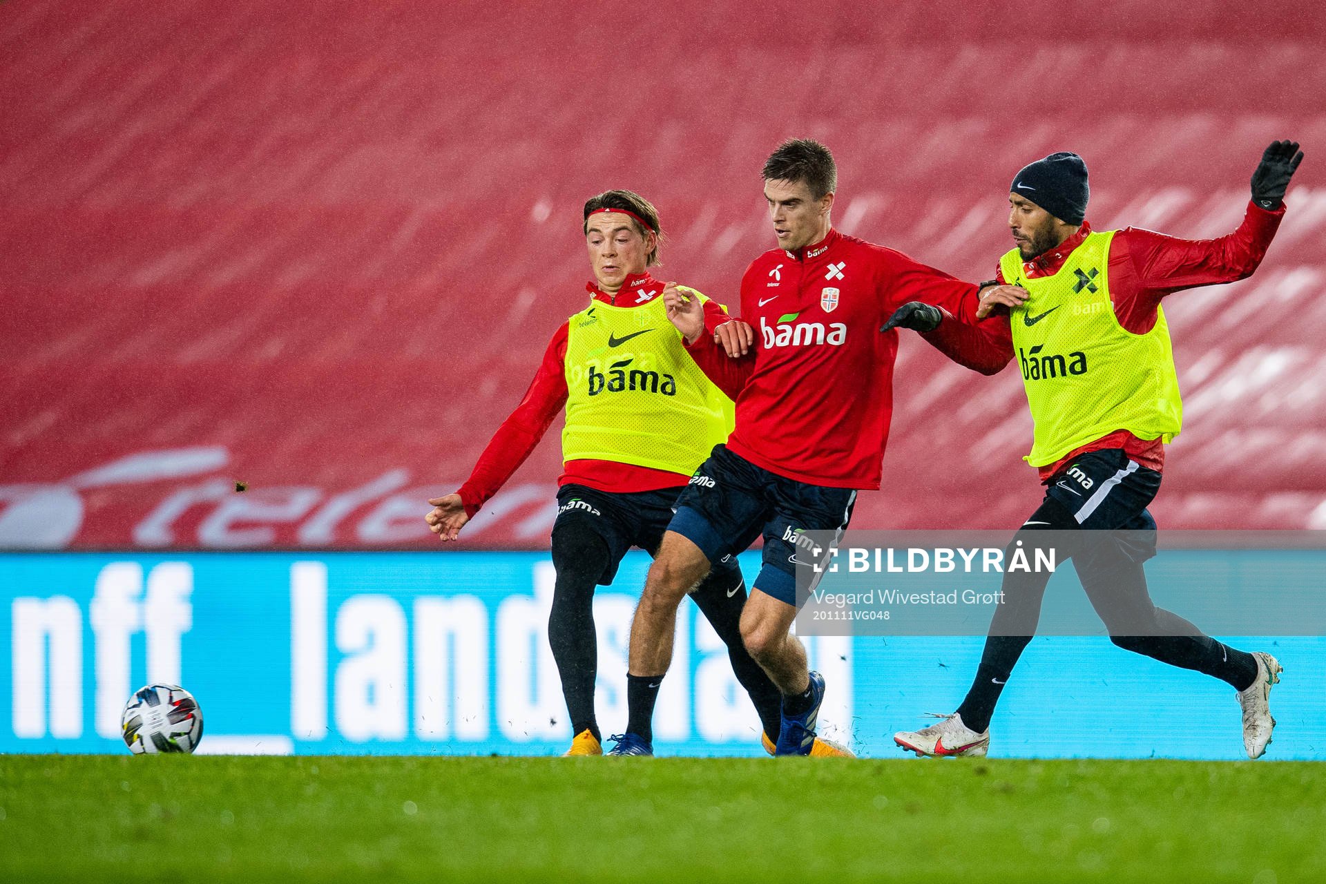 Patrick Berg, Markus Henriksen and Haitam Aleesami of the