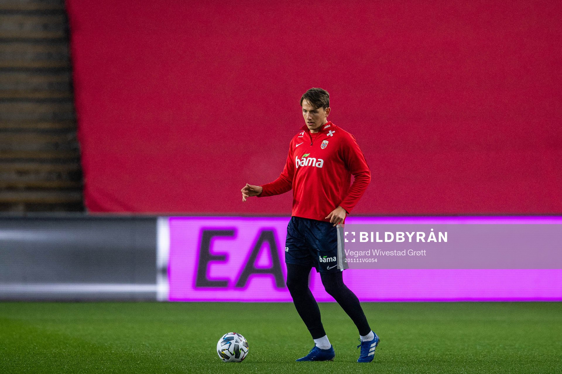Sander Berge of the Norwegian national football team