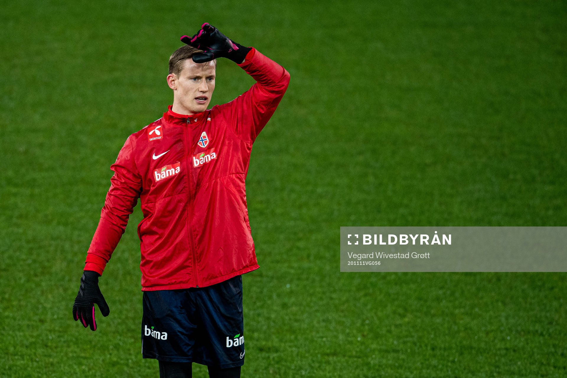 Goalkeeper Sondre Rossbach of the Norwegian national
