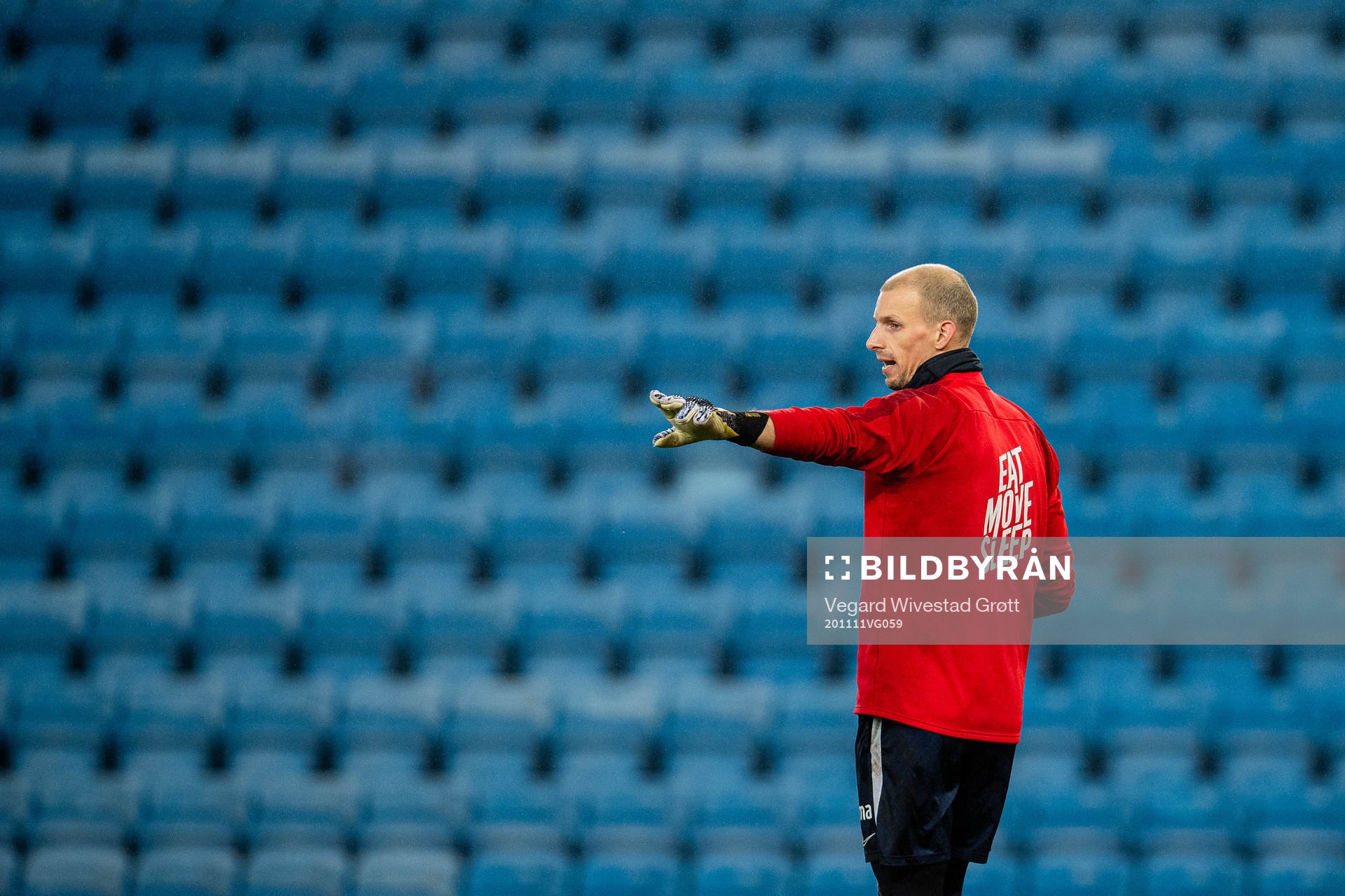 Goalkeeper André Hansen of the Norwegian national football