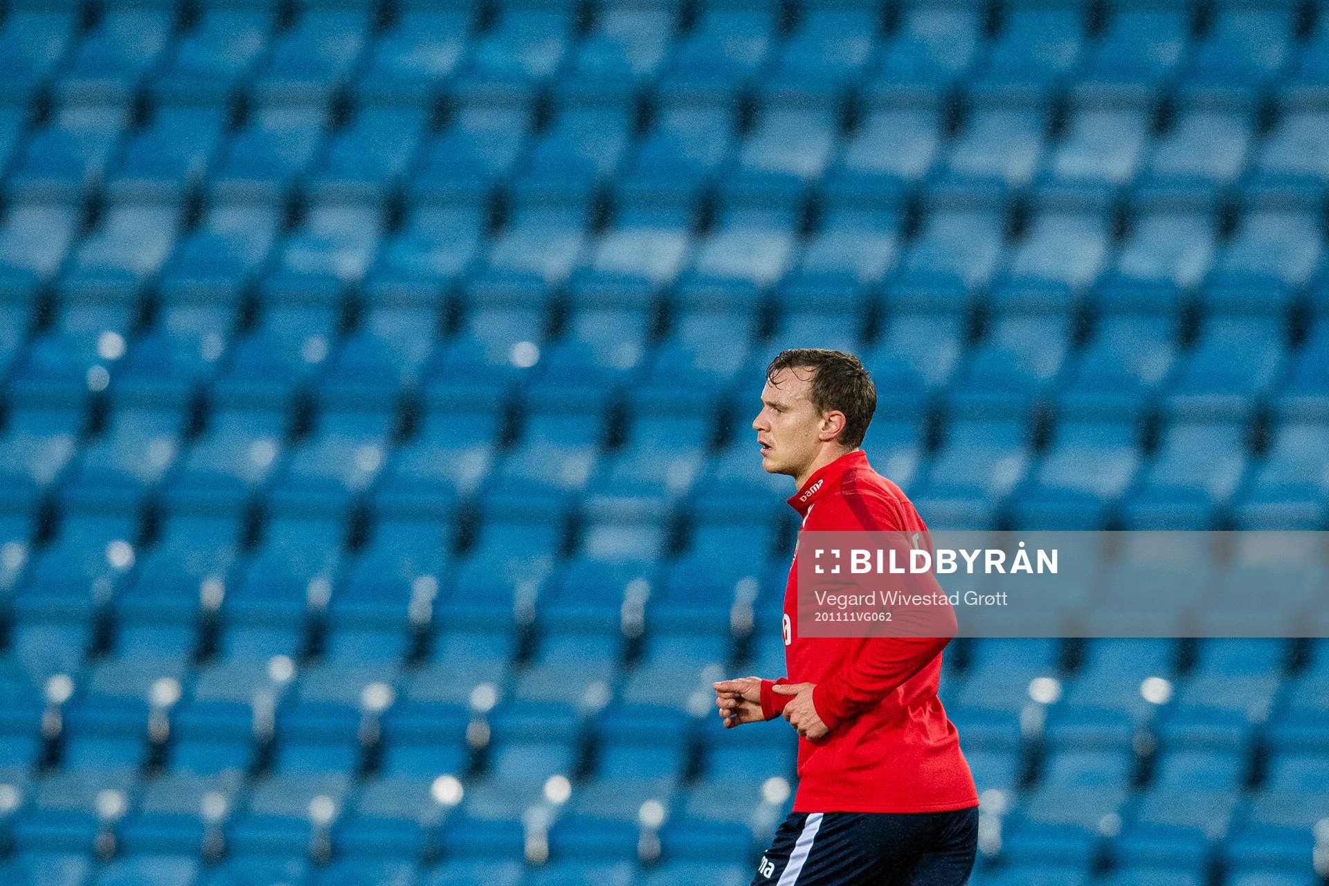Marius Lode of the Norwegian national football team