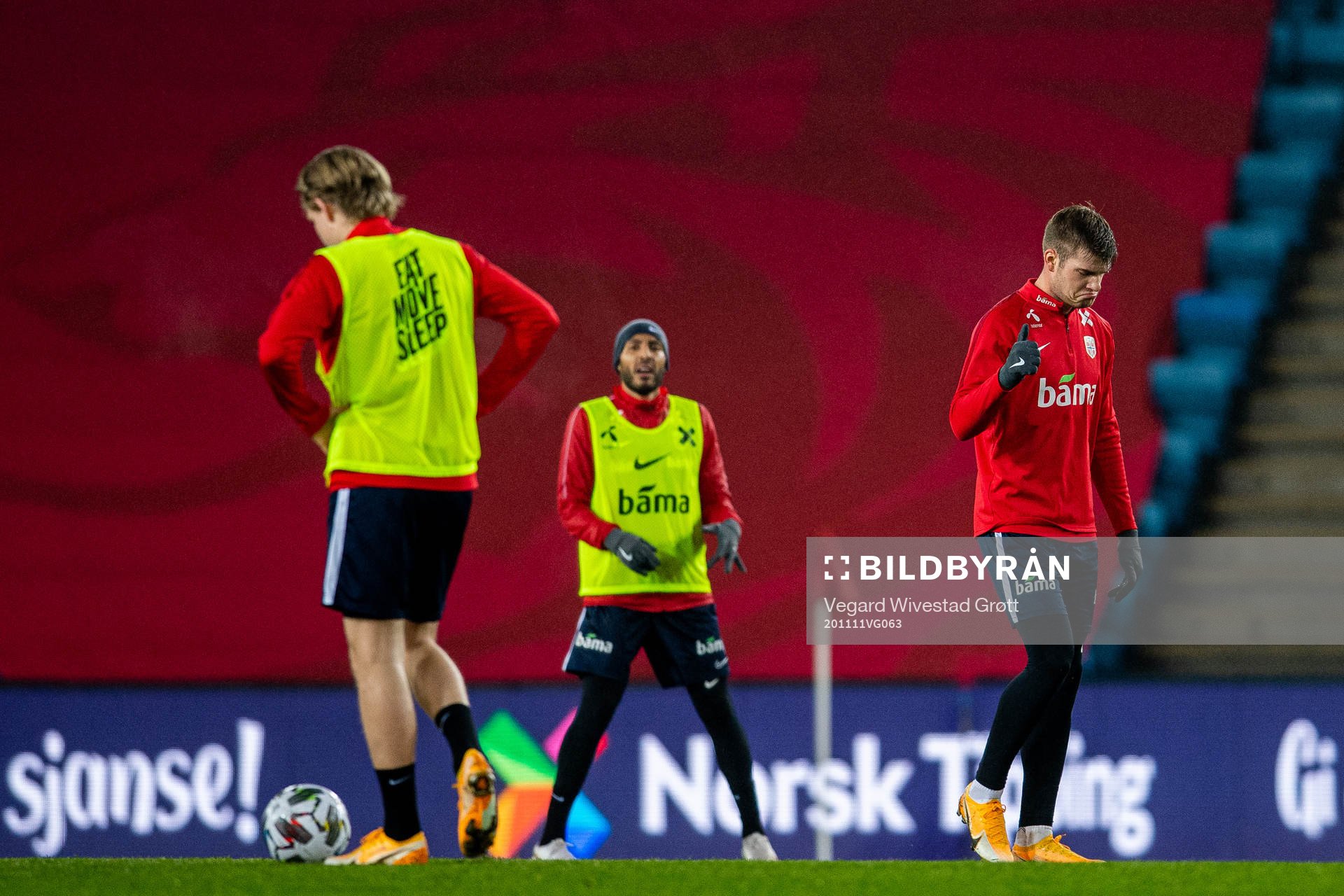 Alexander Sørloth of the Norwegian national football team