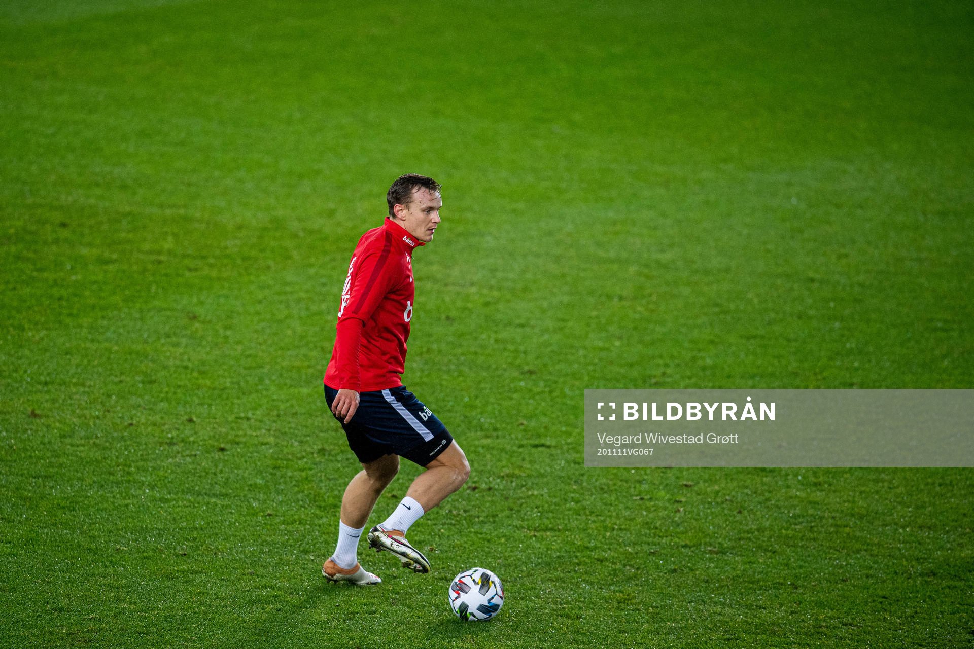 Marius Lode of the Norwegian national football team