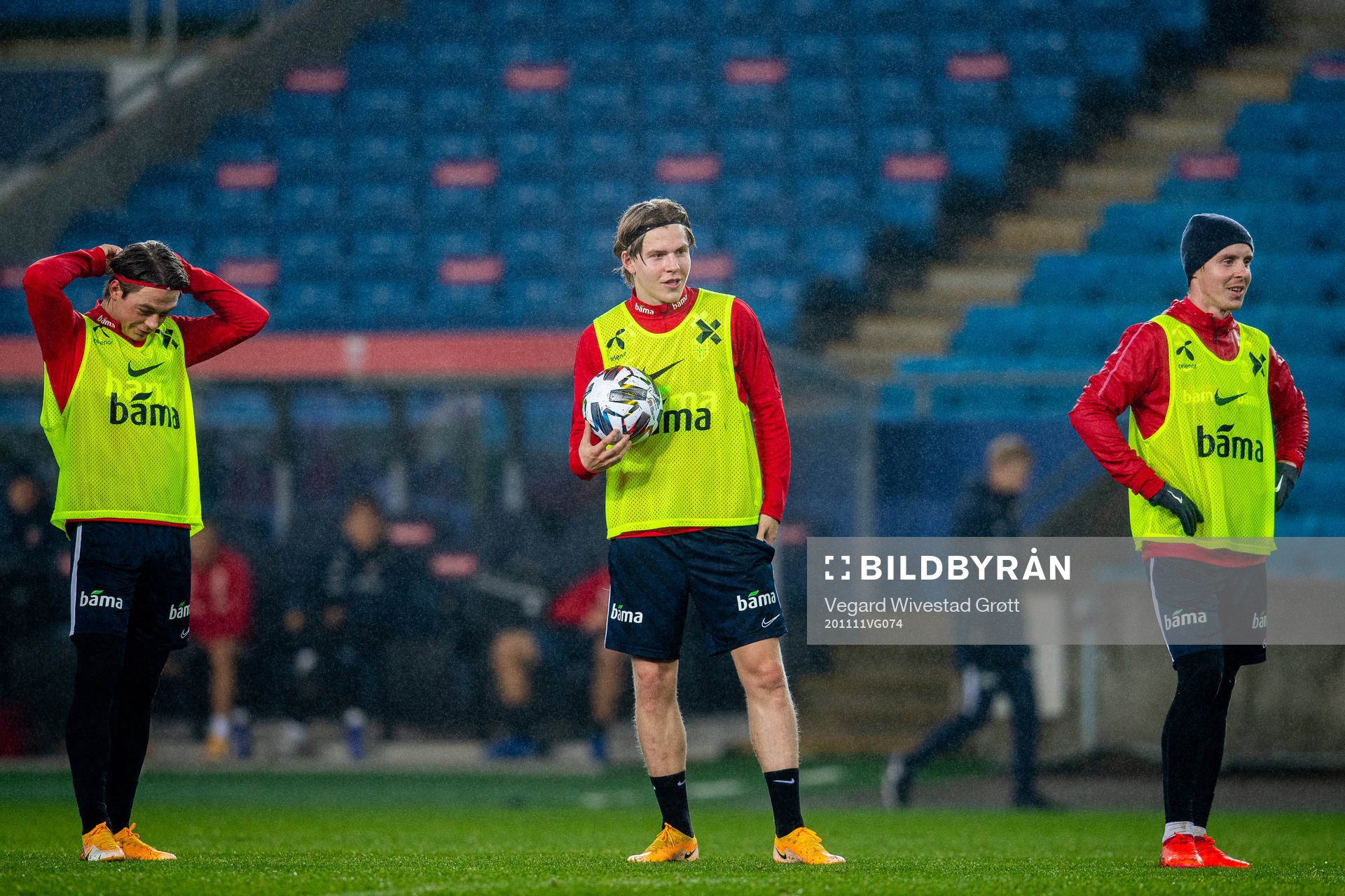 Patrick Berg, Jens Petter Hauge and Stefan Johansen of the